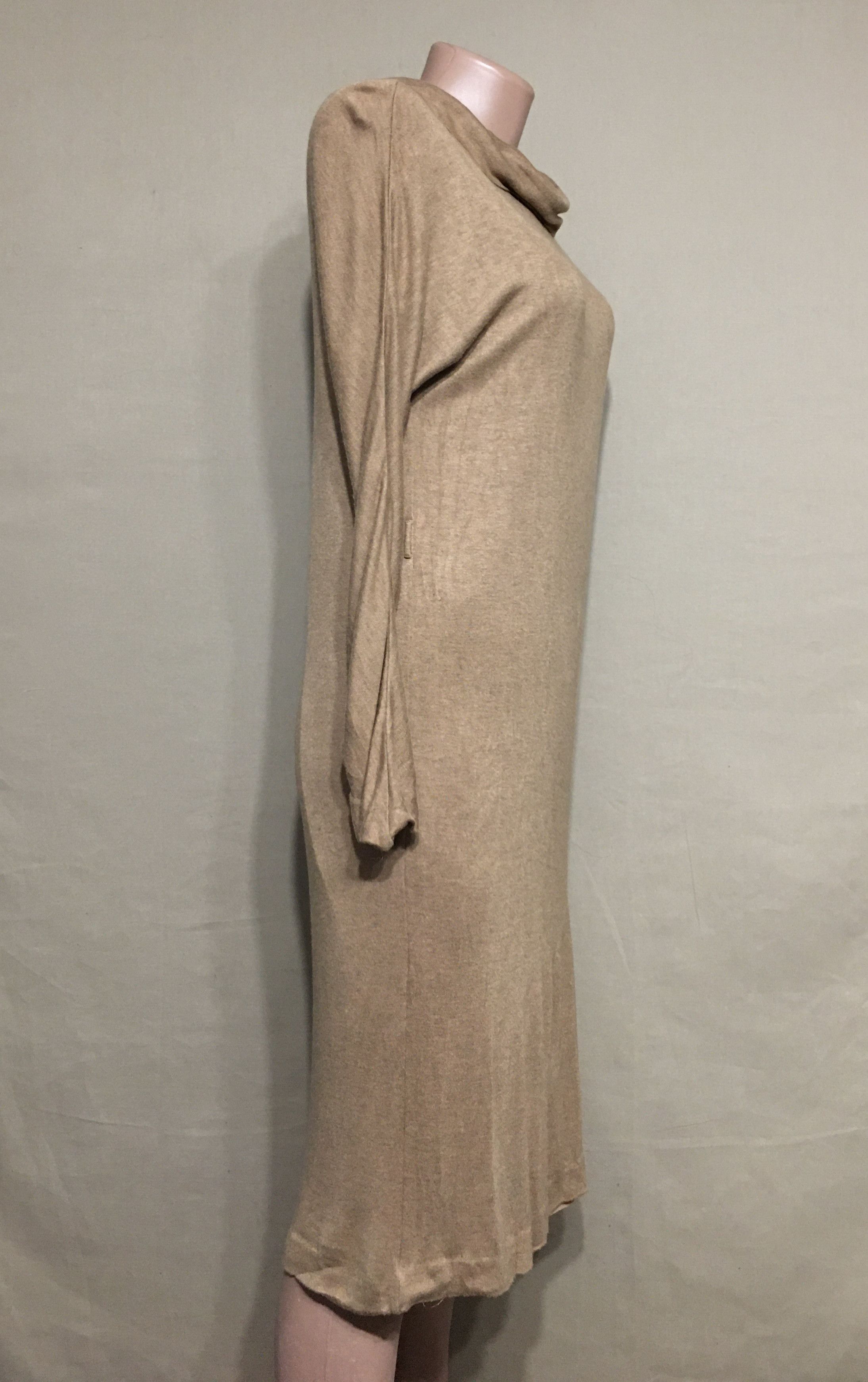 Gucci GUCCI Beige Viscose Midi Dress Size M Size M / US 6-8 / IT 42-44 - 3 Thumbnail