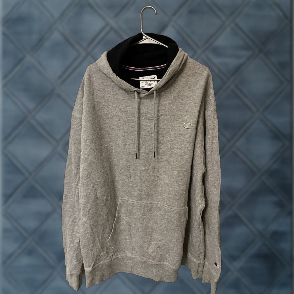 Champion Champion Hoodie Mens 2XL Gray Logo Embroidered Hooded Regular Fit Pullover Sweatshirt Size US XXL / EU 58 / 5 - 1 Thumbnail