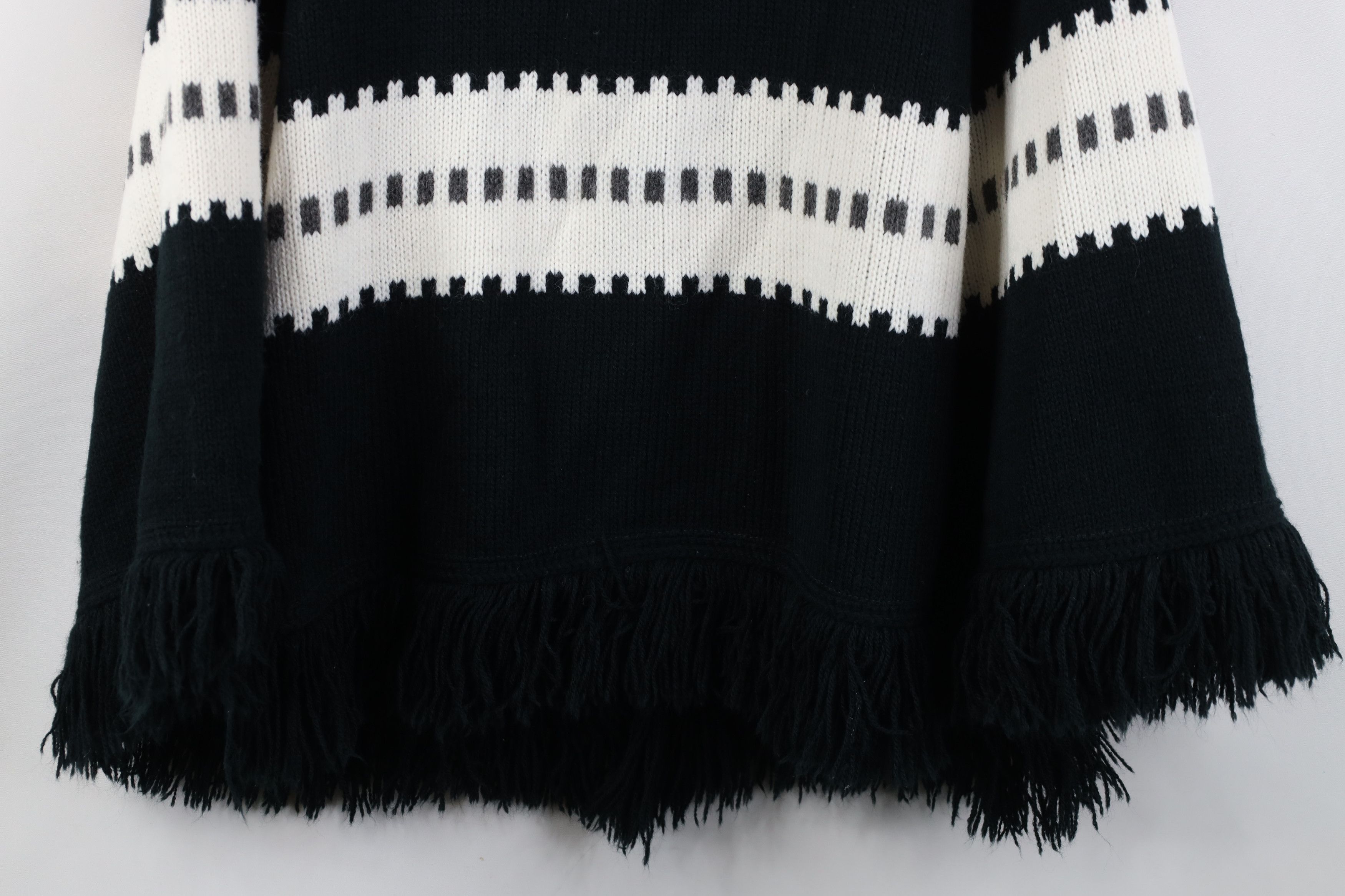 Vintage Vtg 70s Streetwear Cardigan Sweater Poncho Cape Boho Chic Size ONE SIZE - 11 Thumbnail