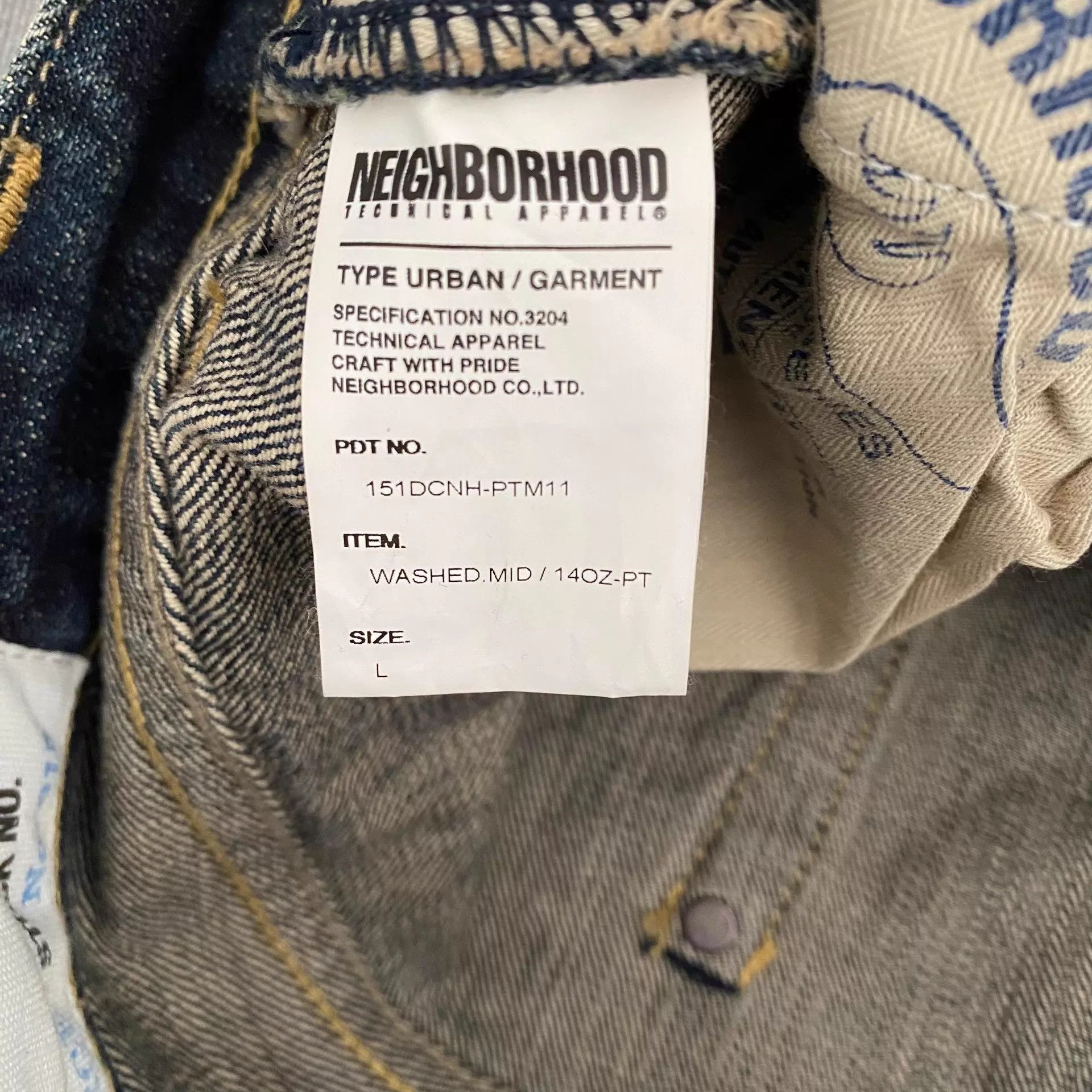 Neighborhood Neighborhood 15ss Mid Straight Blue Denim Jean L Size US 34 / EU 50 - 9 Thumbnail