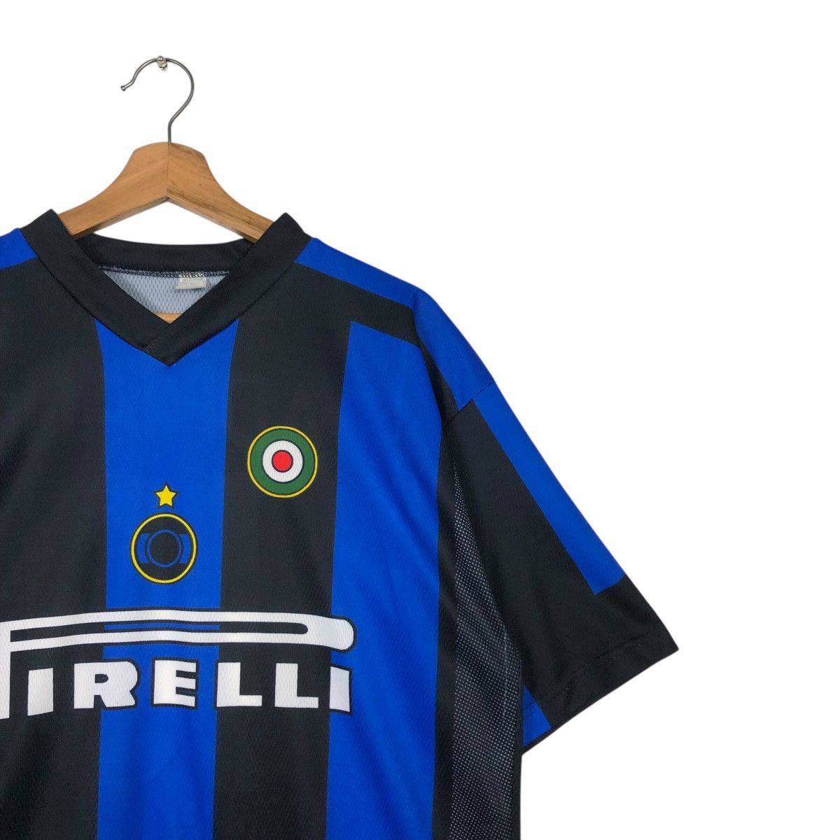 Vintage 📌Vintage Jersey Inter Milan Pirelli Adriano Big Logo Size US XL / EU 56 / 4 - 7 Thumbnail