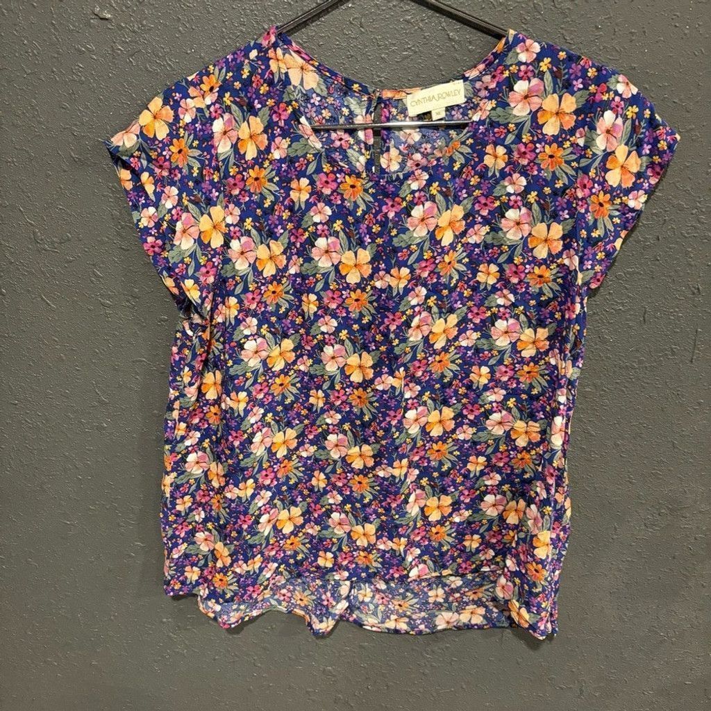 Cynthia Rowley Women’s Cynthia Rowley Floral Blouse Size XL / US 12-14 / IT 48-50 - 1 Thumbnail
