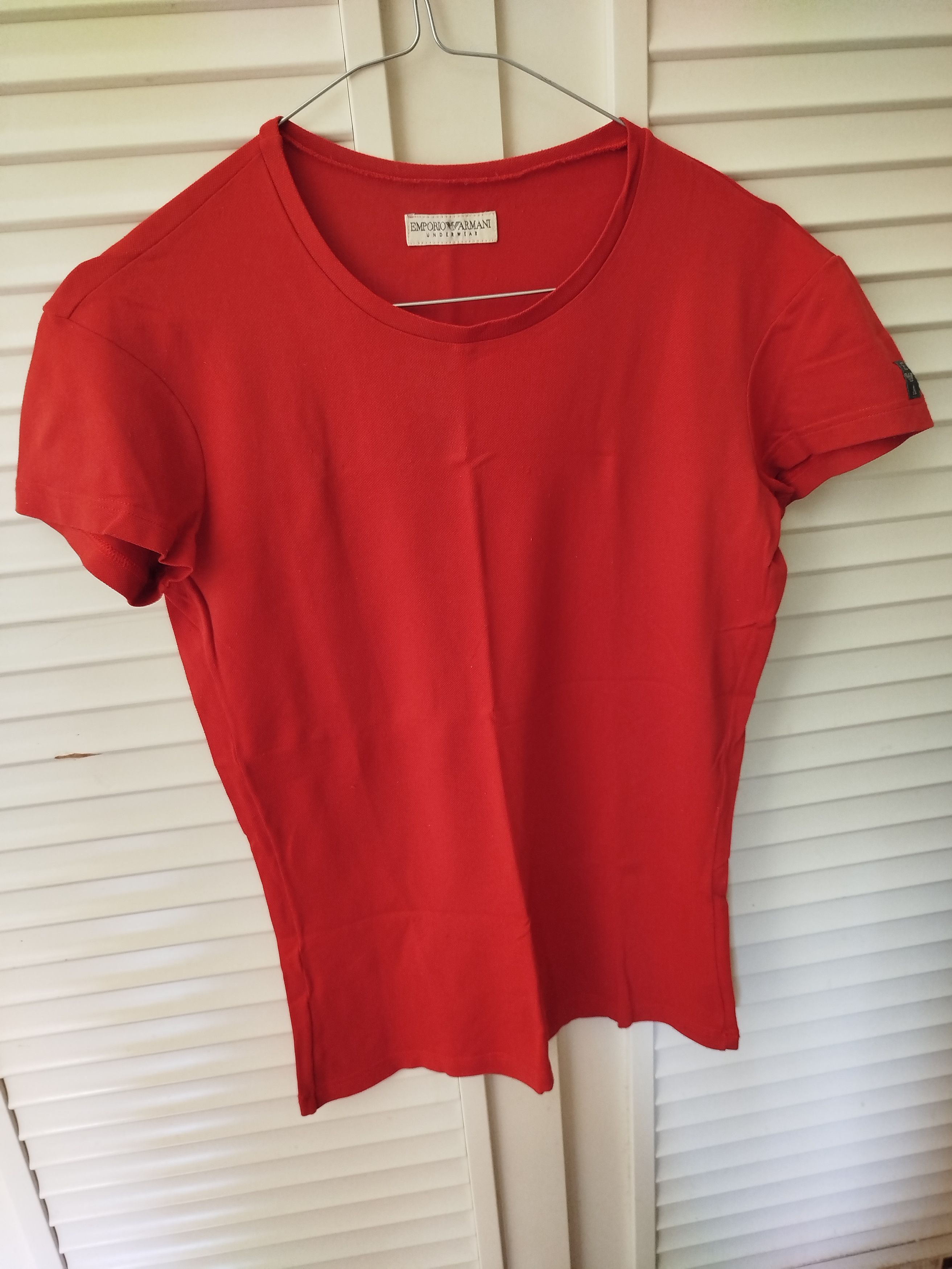 Emporio Armani Emporio Armani Underwear Red Slim Fit T-Shirt Size US XXS / EU 40 - 1 Thumbnail