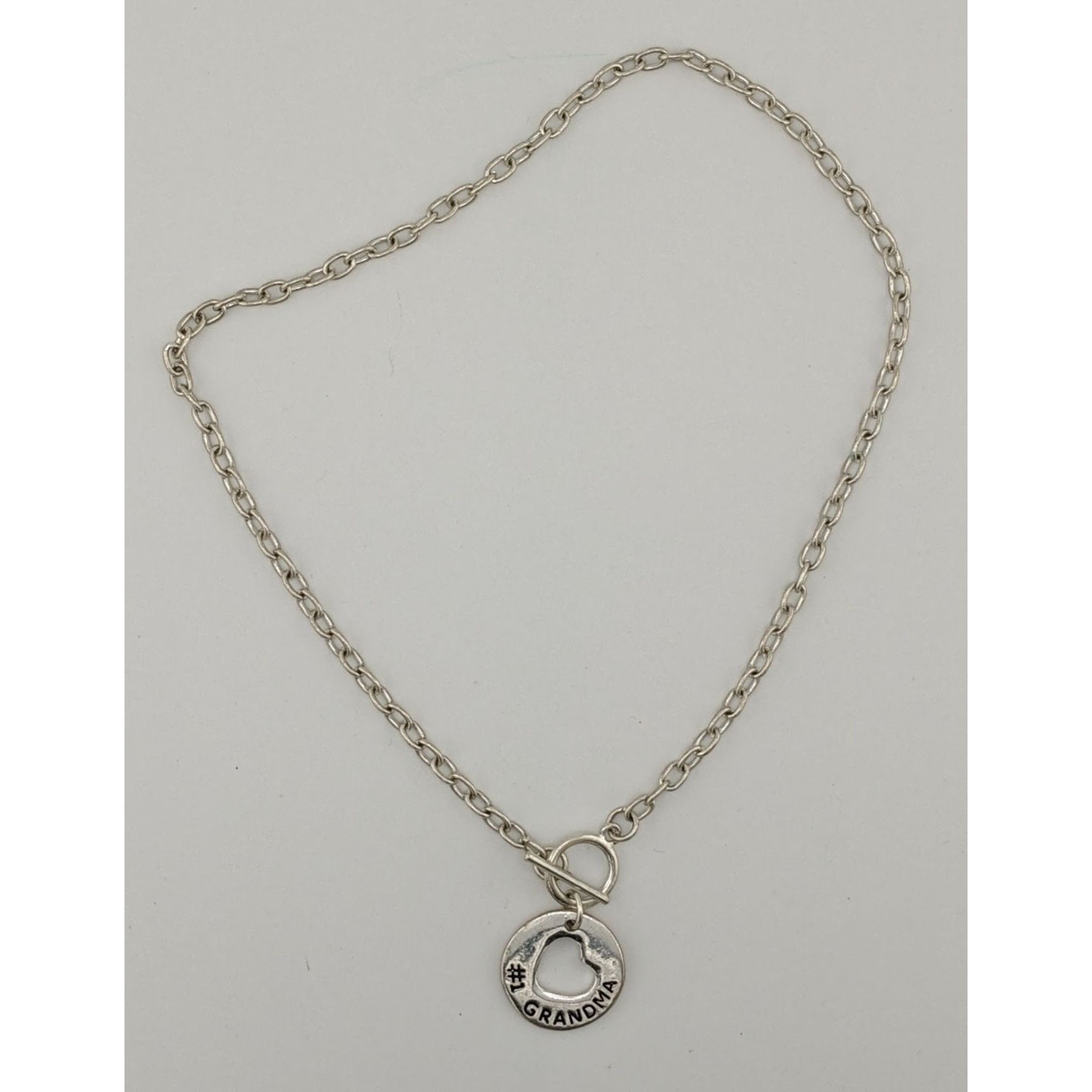 Other Number One Grandma Silver Tone Toggle Necklace Size ONE SIZE - 4 Thumbnail