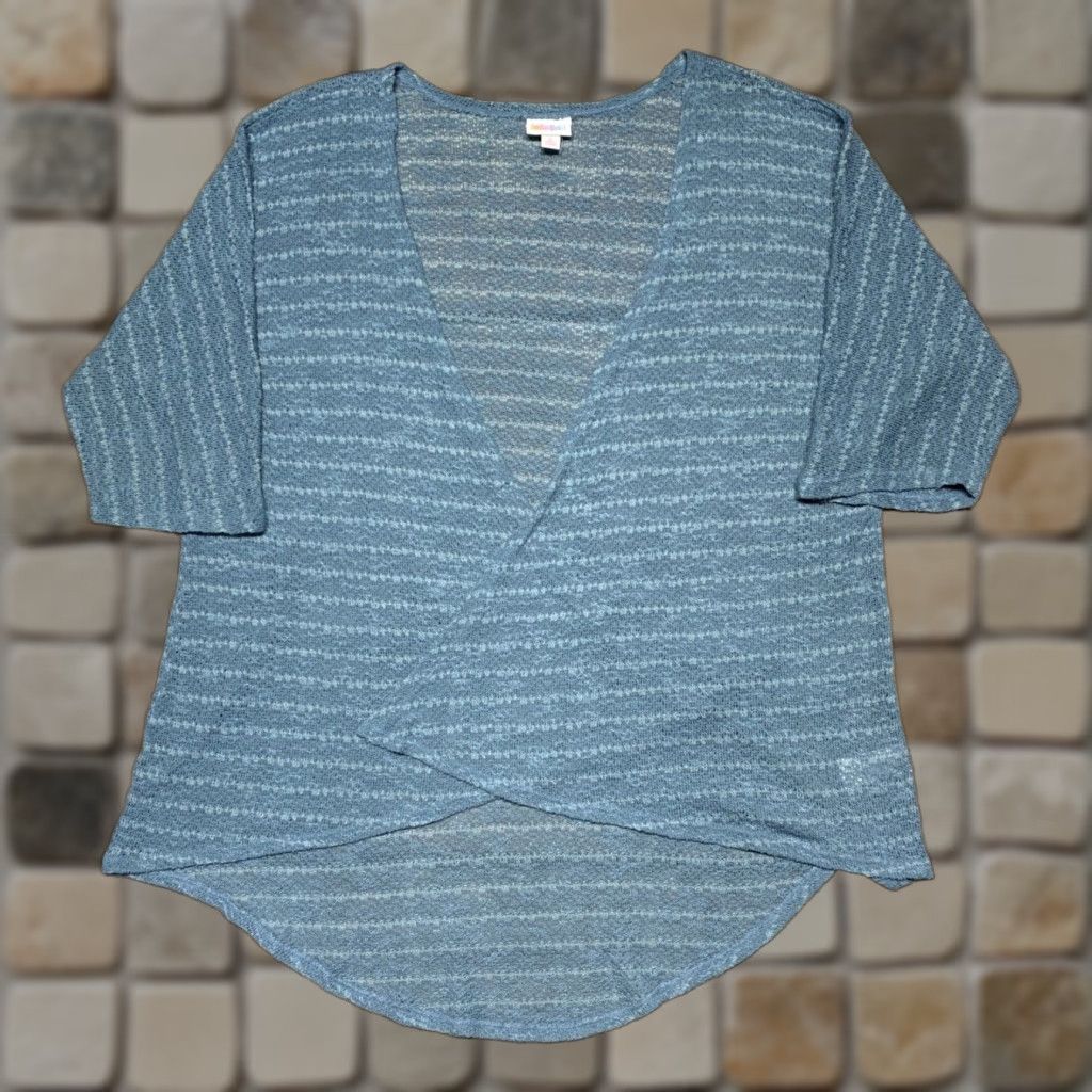 Vintage LULAROE Teal Shrug Open Cardigan Sweater 3/4 Sleeve Size Small Womens Size S / US 4 / IT 40 - 1 Thumbnail