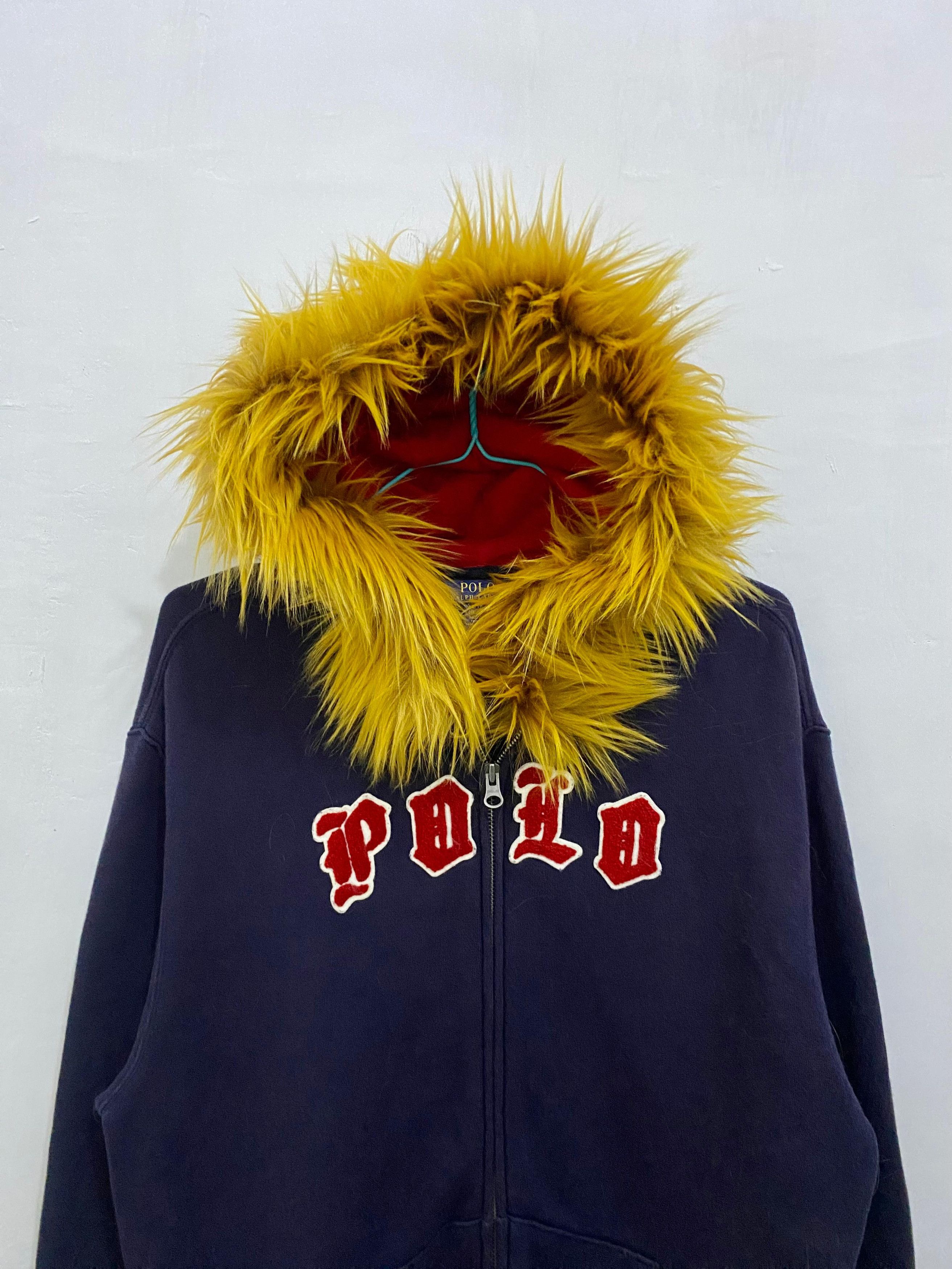 Polo Ralph Lauren Polo Ralph Lauren Fur Zipper Hoodie Size US L / EU 52-54 / 3 - 6 Thumbnail