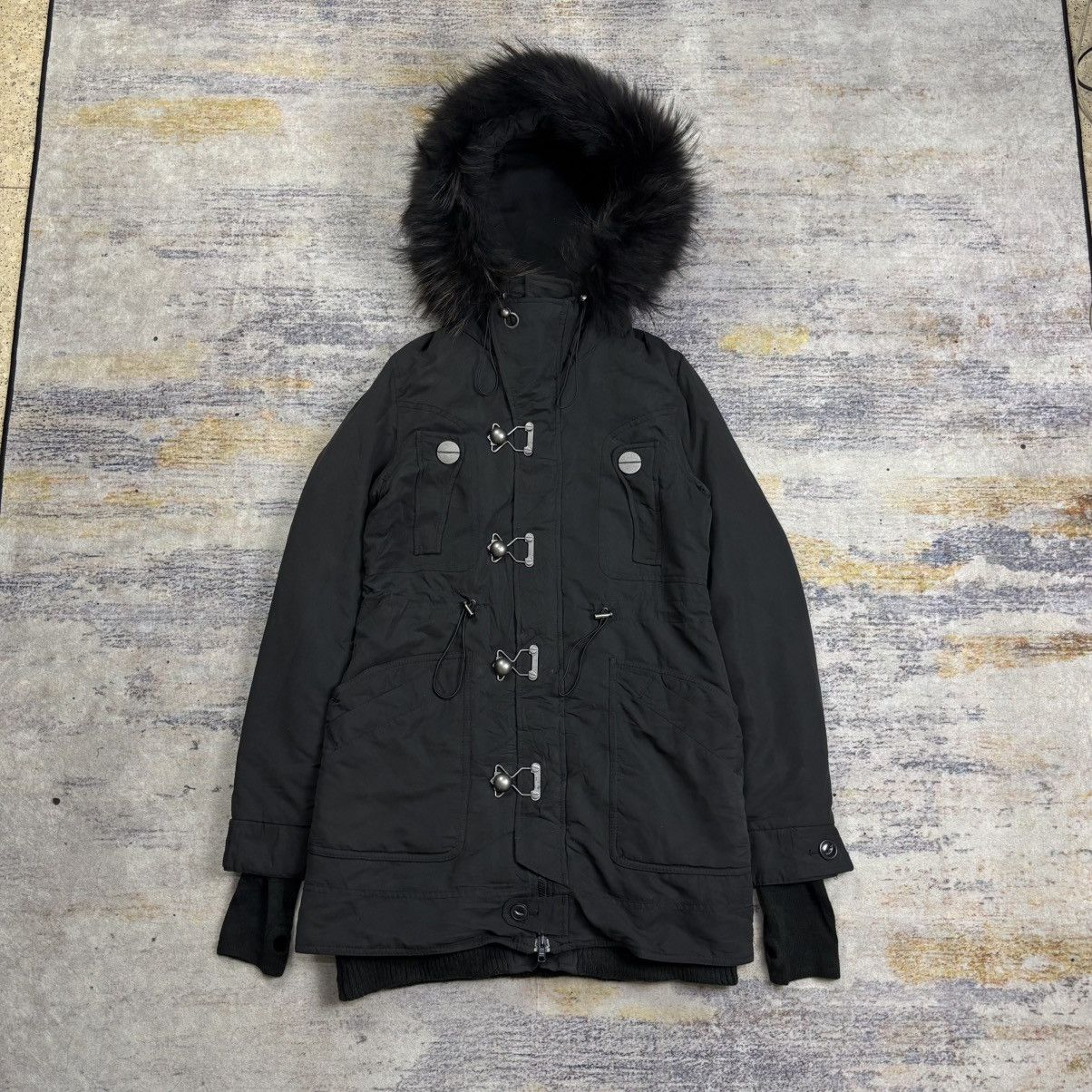 Japanese Brand Sly fur hoodie thumb holes jacket vkei style Size S / US 4 / IT 40 - 1 Thumbnail