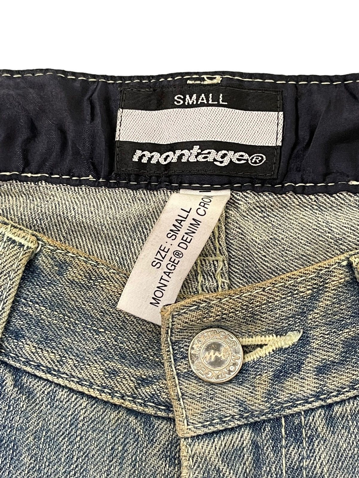 Japanese Brand Montage Japan Patchwork Denim Regular 6🟦7 Size US 32 / EU 48 - 10 Thumbnail