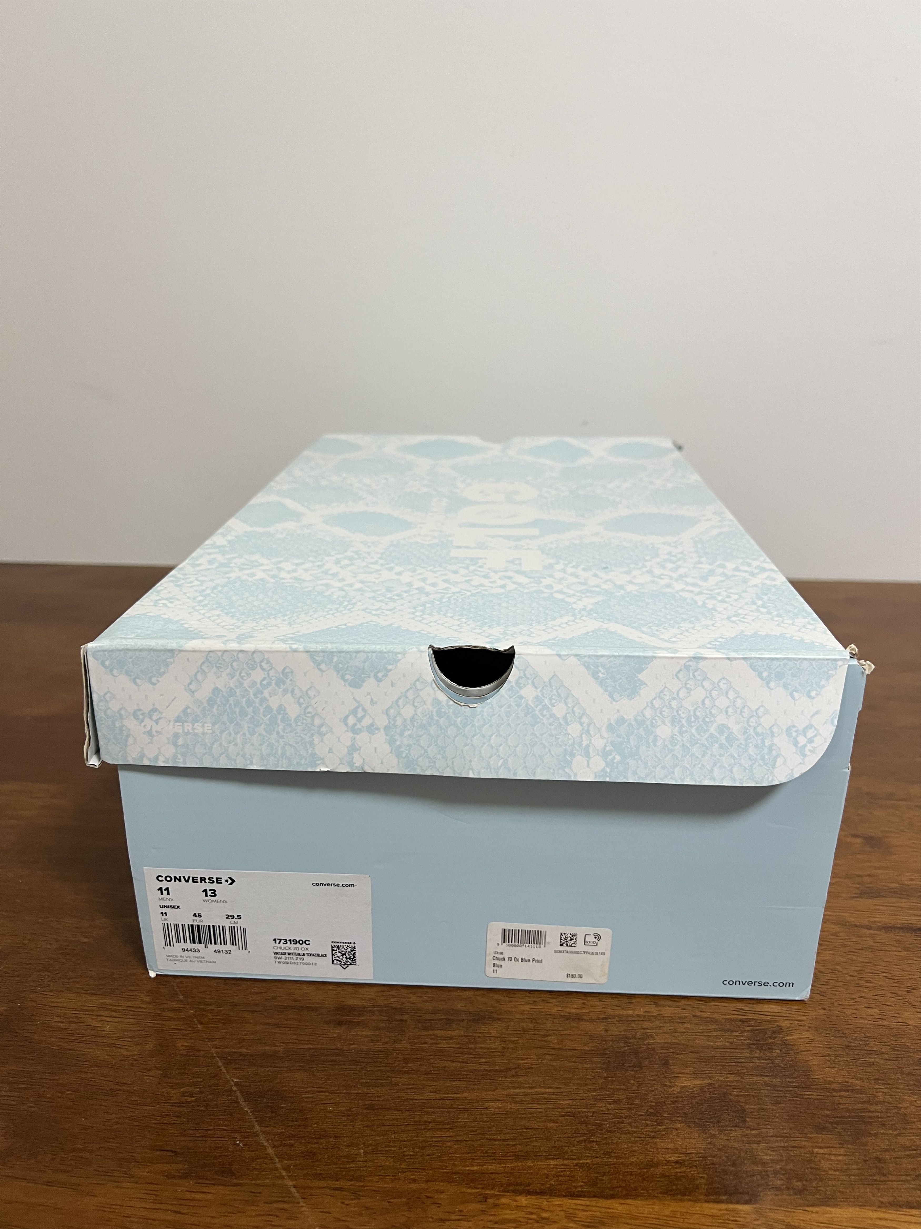 Converse 💚 2022 Golf Wang x Converse "Blue Python" Chuck 70 OX NEW Size US 11 / EU 44 - 17 Thumbnail