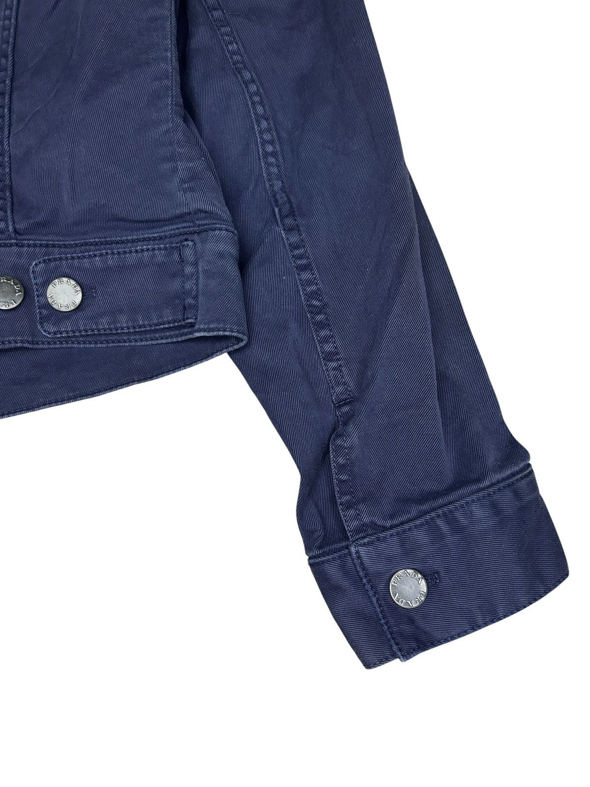 Prada 2014 Navy Trucker Jacket Size US S / EU 44-46 / 1 - 7 Thumbnail
