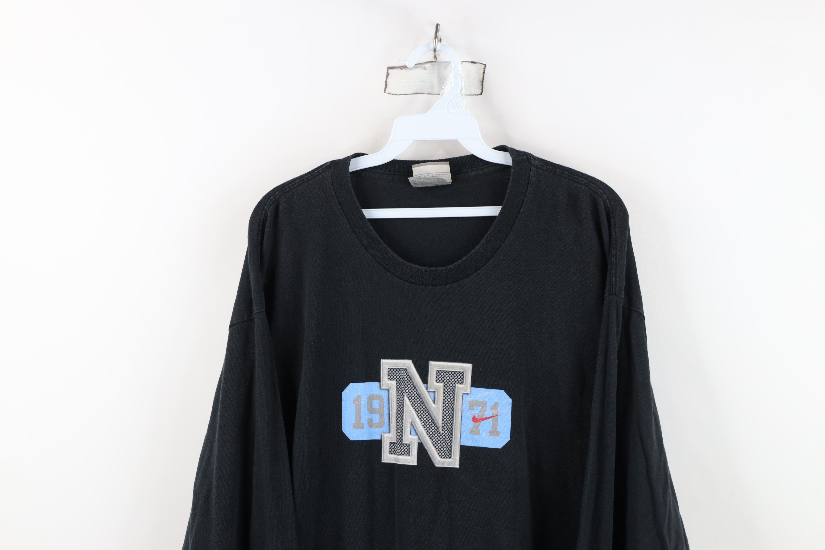 Nike Vintage Nike Scott Center Swoosh Long Sleeve T-Shirt Black Size US XL / EU 56 / 4 - 2 Thumbnail
