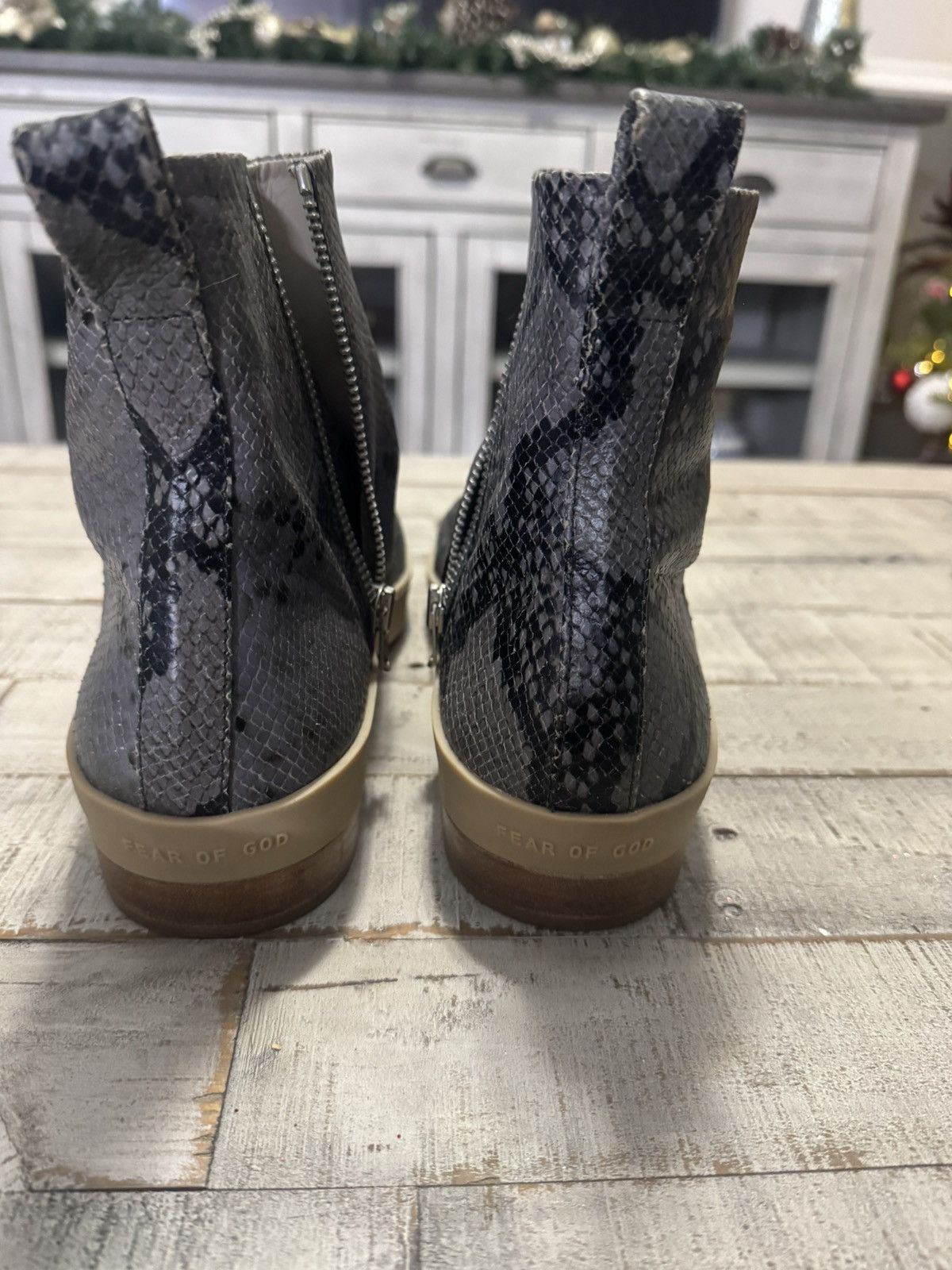 Fear of God Fear of God Sixth Collection Snakeskin Chelsea Boot Size US 12 / EU 45 - 8 Thumbnail