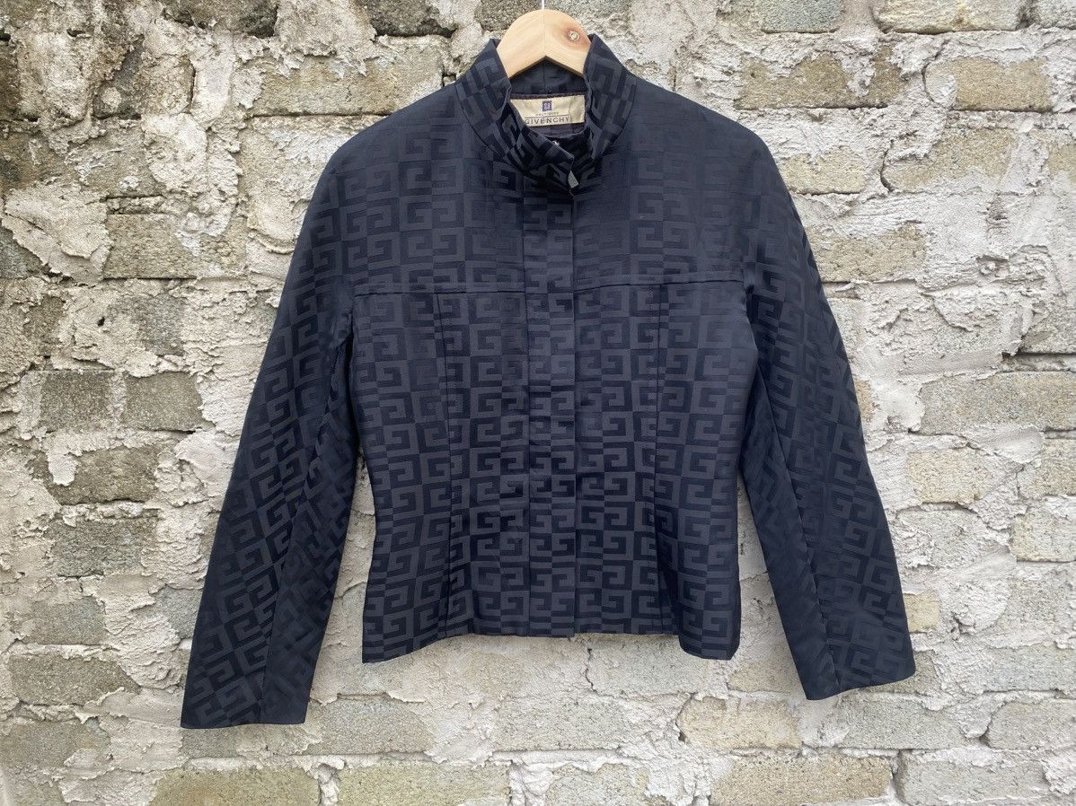 Givenchy Givenchy Vintage Zip Up Monogram Jacket Size S / US 4 / IT 40 - 1 Thumbnail