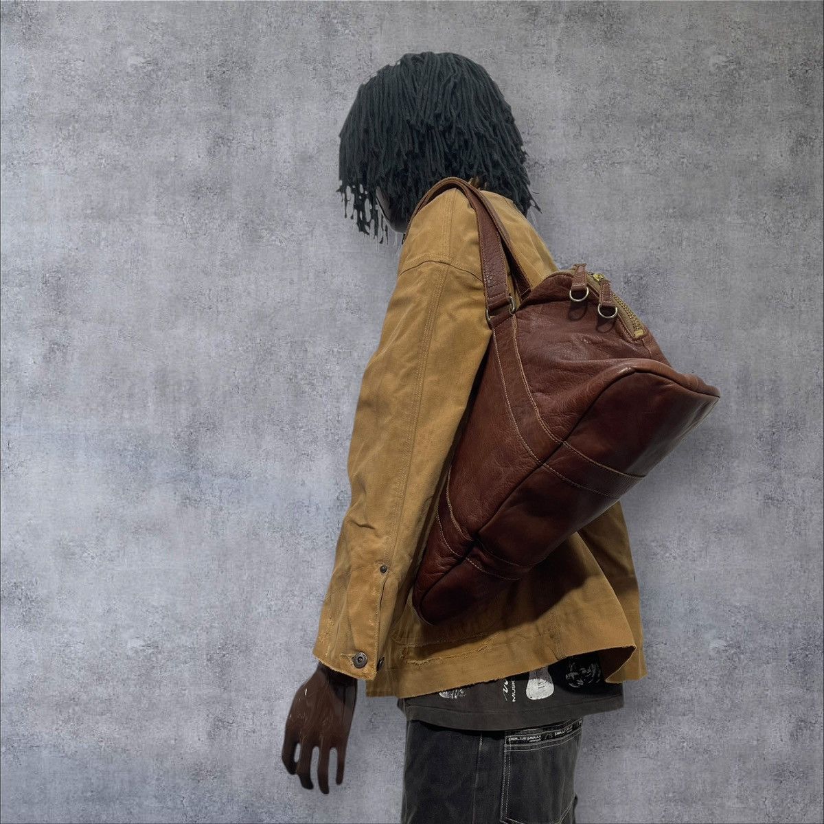 Genuine Leather Full Leather Patina B&Y United Arrows Tote Shoulder Bag 1🟩1 Size ONE SIZE - 1 Thumbnail