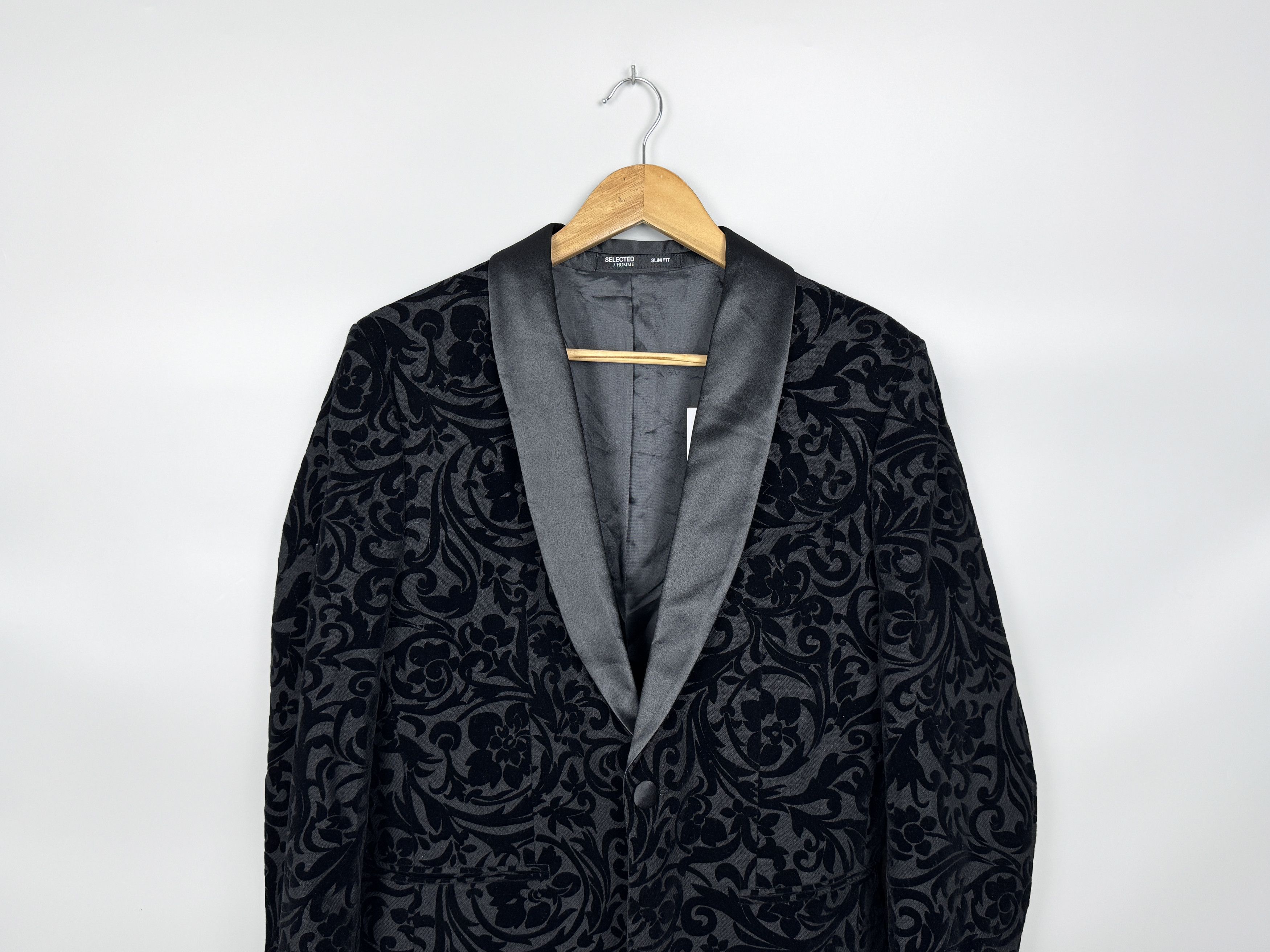 Selected Homme NWT RRP 240$ Selected Homme SLHSLIM EDDIE SHAWL Blazer Size 38R - 4 Thumbnail