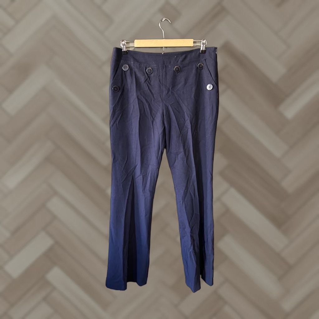 Trina Turk Trina Turk Dress Pants Womens Blue Business Size 10 Straight 33in Inseam Regular Pants Style Dress Pants Womens Mens Size 32" / US 10 / IT 46 - 1 Thumbnail