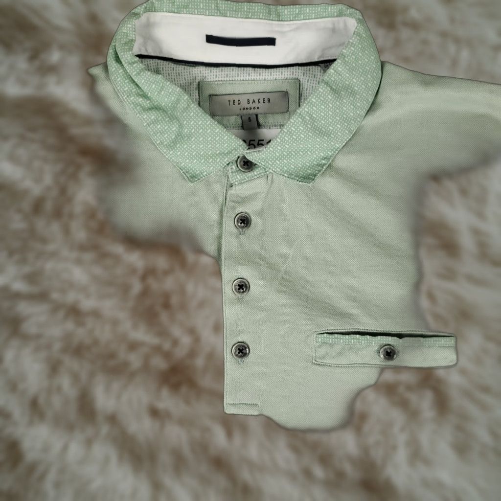 Ted Baker Ted Baker London Polo Shirt Mens Size 5 Green Pocket Casual Short Sleeve Size US S / EU 44-46 / 1 - 1 Thumbnail