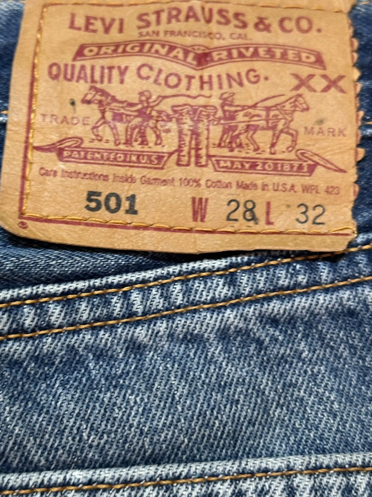 Levi's Vintage Clothing Vintage Levi’s 501 Faded Mudwash Grunge Distressed Denim Size US 28 / EU 44 - 7 Thumbnail