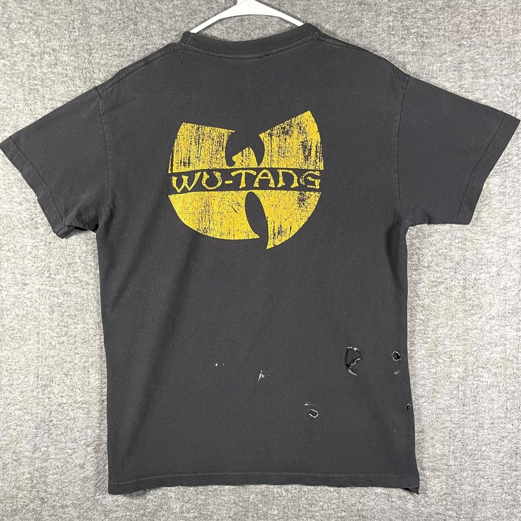 Vintage Wu-Tang Clan Ariarisport Shirt Mens Small Black Hip Hop Graphic Tee Size US S / EU 44-46 / 1 - 3 Thumbnail