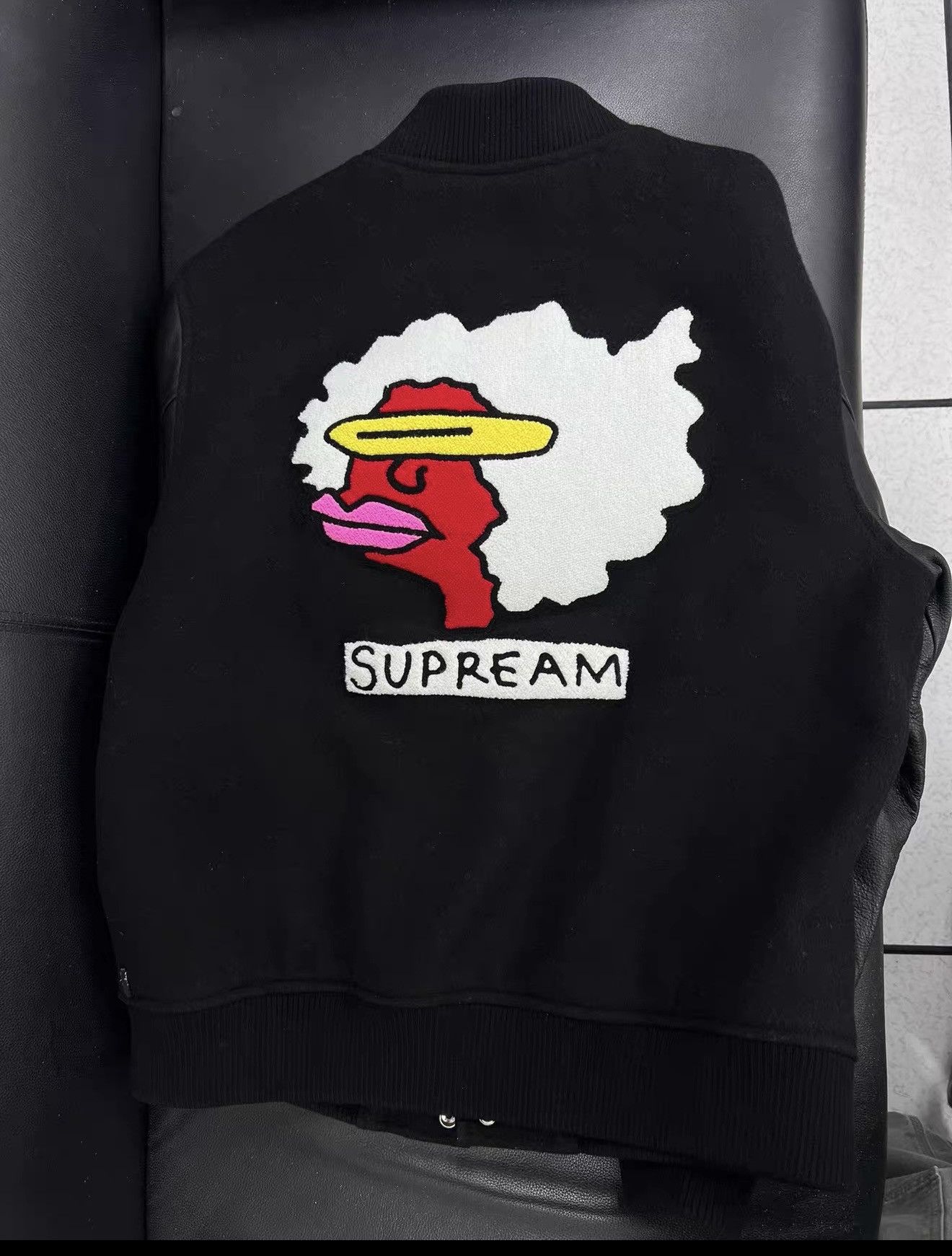 Supreme Supreme 17fw gonz Ramm varsity leather jacket Size US M / EU 48-50 / 2 - 2 Thumbnail