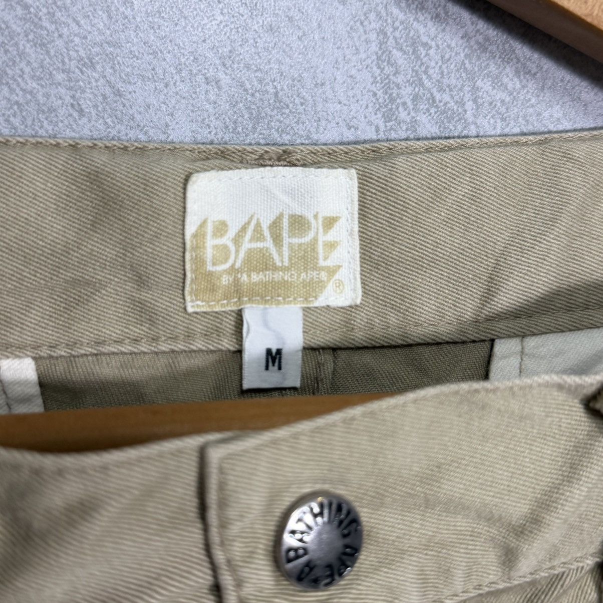 Bape BAPE Vintage Script Logo Chino Pants - Khaki/Tan - Size M Size US 31 - 10 Thumbnail