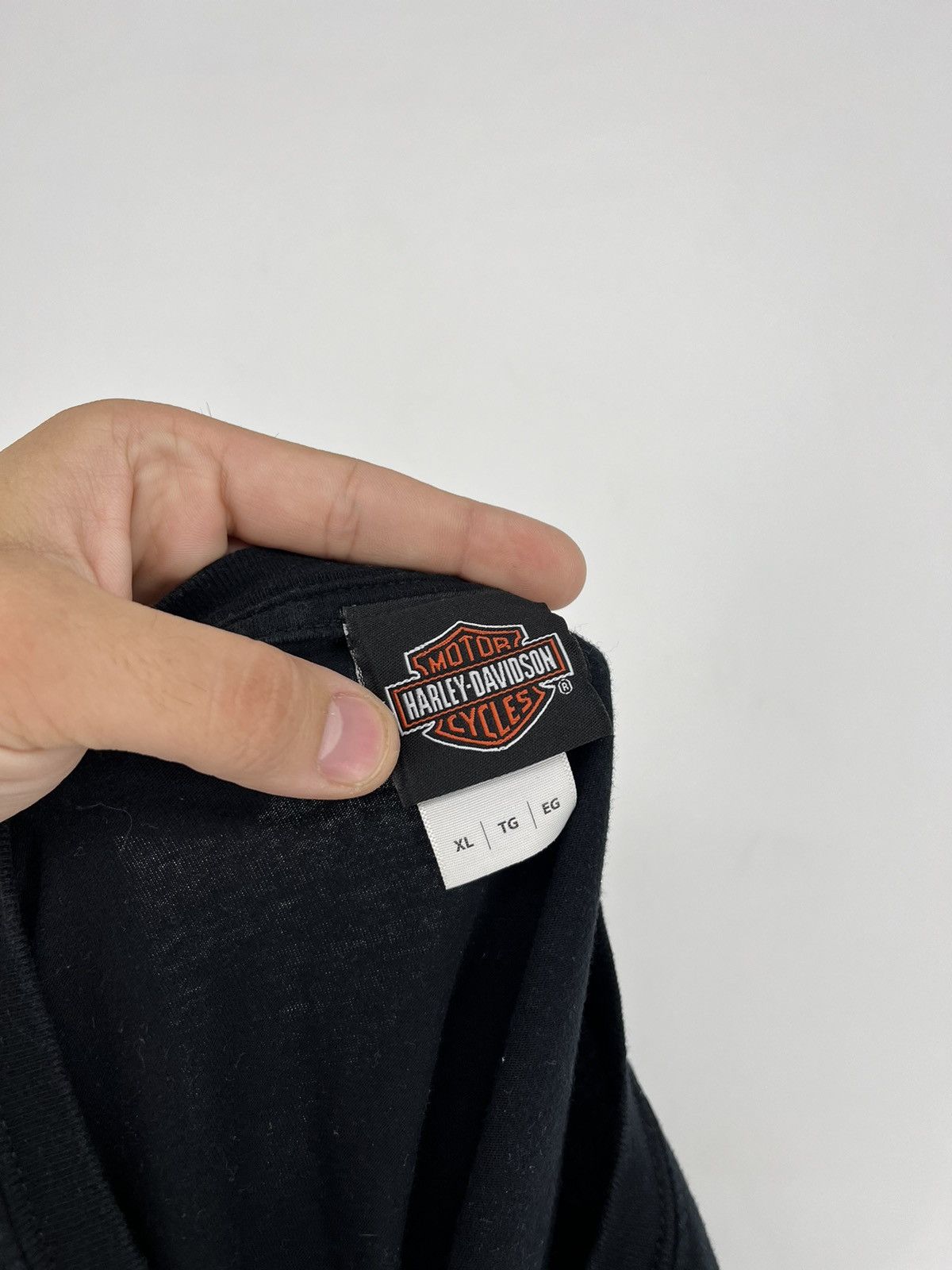 Harley Davidson Harley Davidson Spell Out Factory Customs Pocket T-Shirt Size US XL / EU 56 / 4 - 10 Thumbnail
