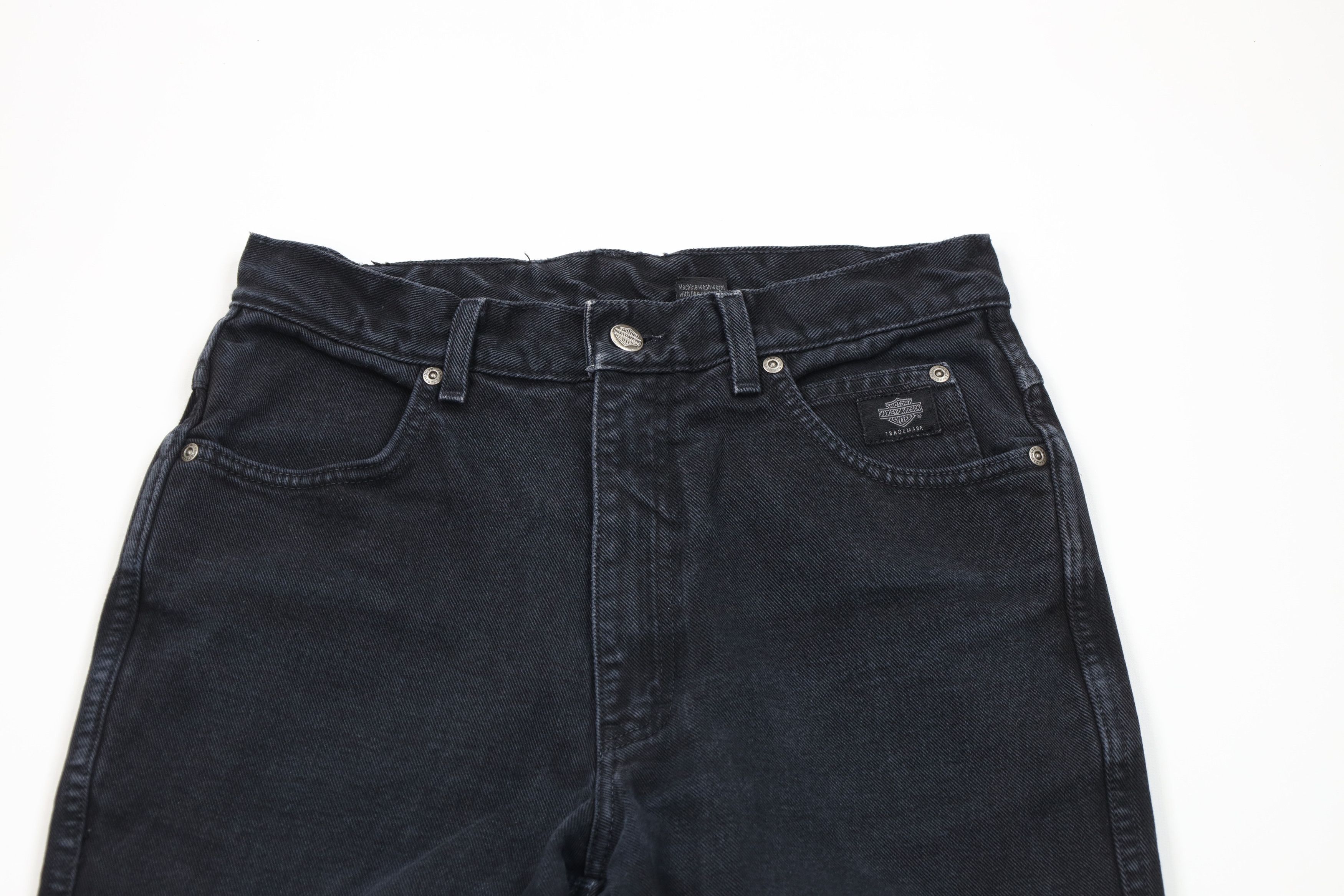 Harley Davidson Vintage 90s Harley Davidson Straight Leg Denim Jeans USA Size 30" / US 8 / IT 44 - 2 Thumbnail
