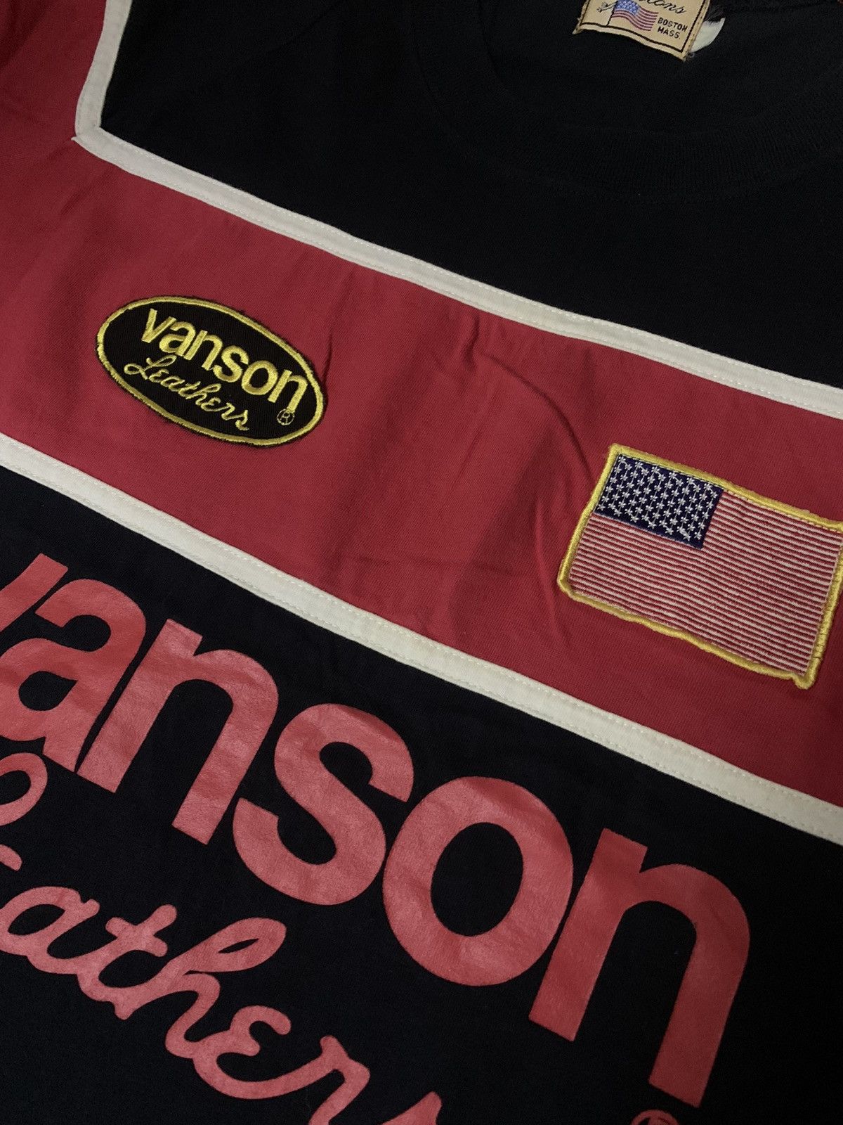 Vanson Leathers 💥Vanson Leather Flag Patches Shirt Size US M / EU 48-50 / 2 - 2 Thumbnail