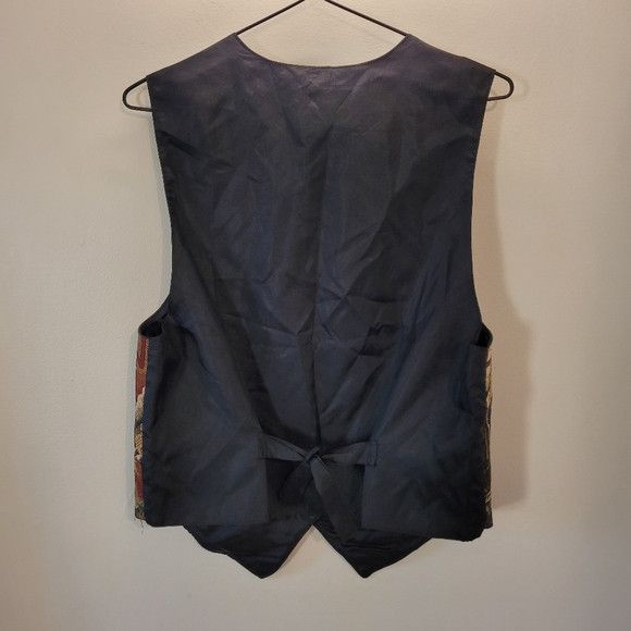 Vintage Vintage Jessie Boat Captain Brocade Tapestry Boho Vest - M Size 42R - 3 Thumbnail