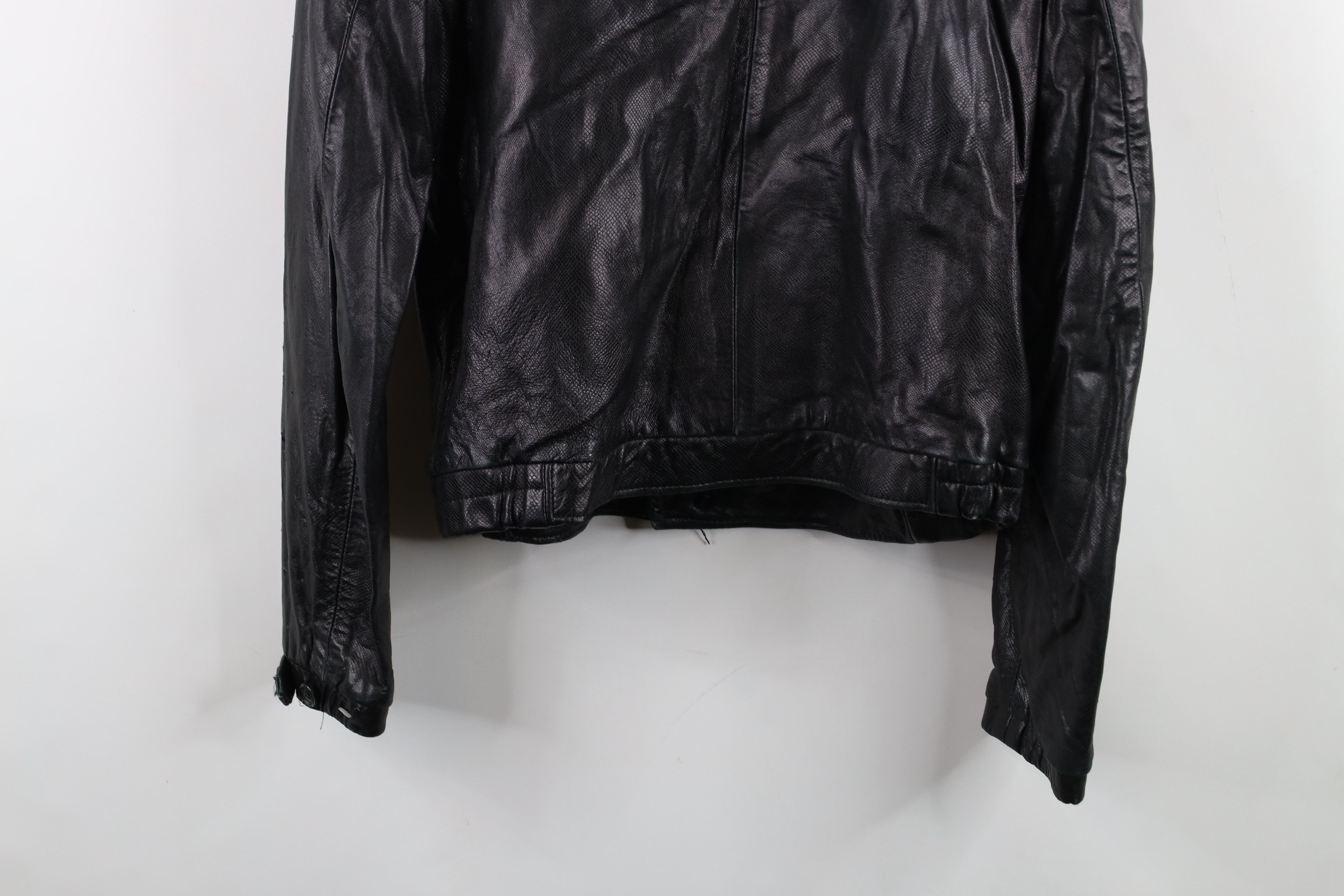 Vintage Vintage 80s 90s Streetwear Leather Cafe Racer Bomber Jacket Size XS / US 0-2 / IT 36-38 - 15 Thumbnail