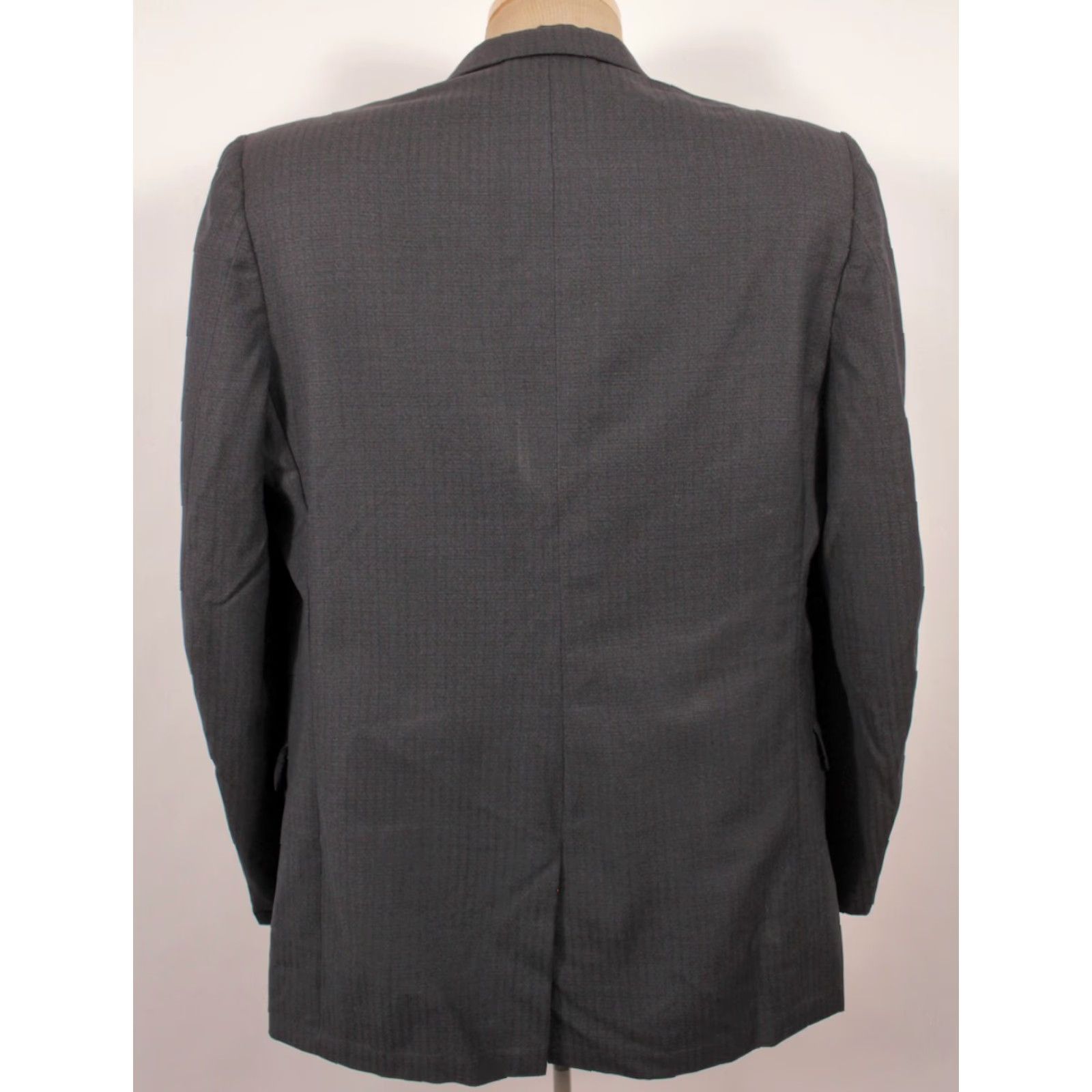 Vintage VINTAGE Mens VTG 50s 2 PC Navy Blue / Grey 3 Button Suit Sz M 1950s Drop Loop Pants Size 40R - 4 Thumbnail