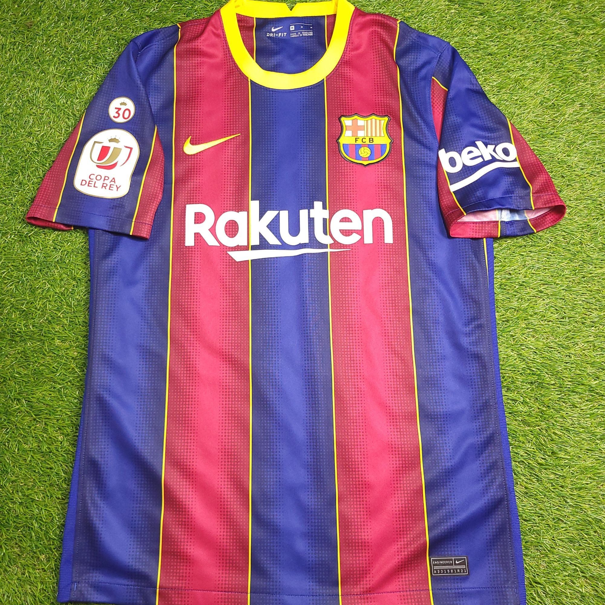 Nike Messi Barcelona 2020 2021 LAST SEASON Soccer Jersey M Size US M / EU 48-50 / 2 - 2 Thumbnail