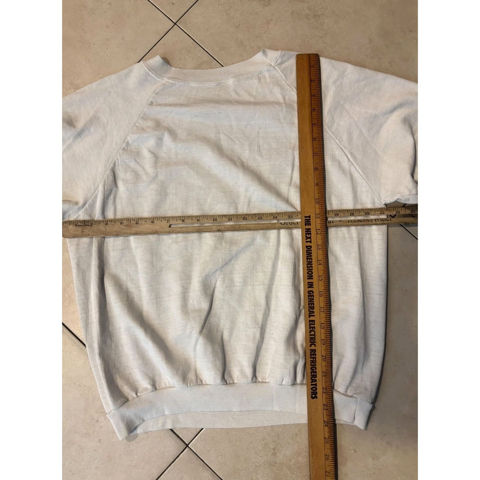 Vintage Stress What Stress Cat Sweatshirt Womens L White Graphic Fleece Pullover Size L / US 10 / IT 46 - 5 Thumbnail