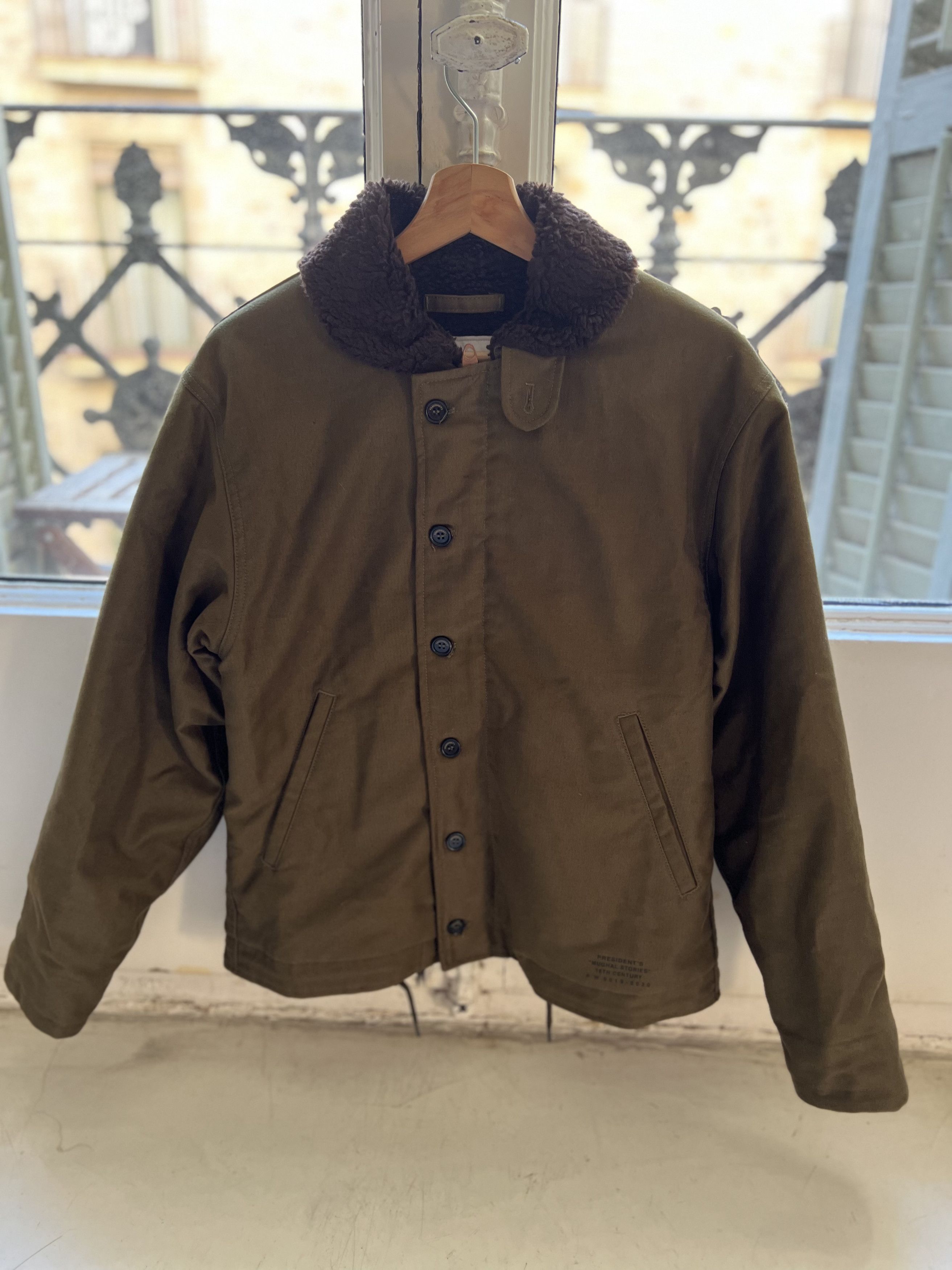 President`s Jacket Deck Japan Cotton Army Green
