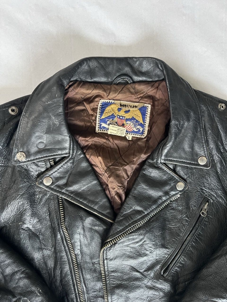 Avirex Avirex USA Leather Biker Jacket – XL – Made in Korea – 1990s Size US XL / EU 56 / 4 - 3 Thumbnail