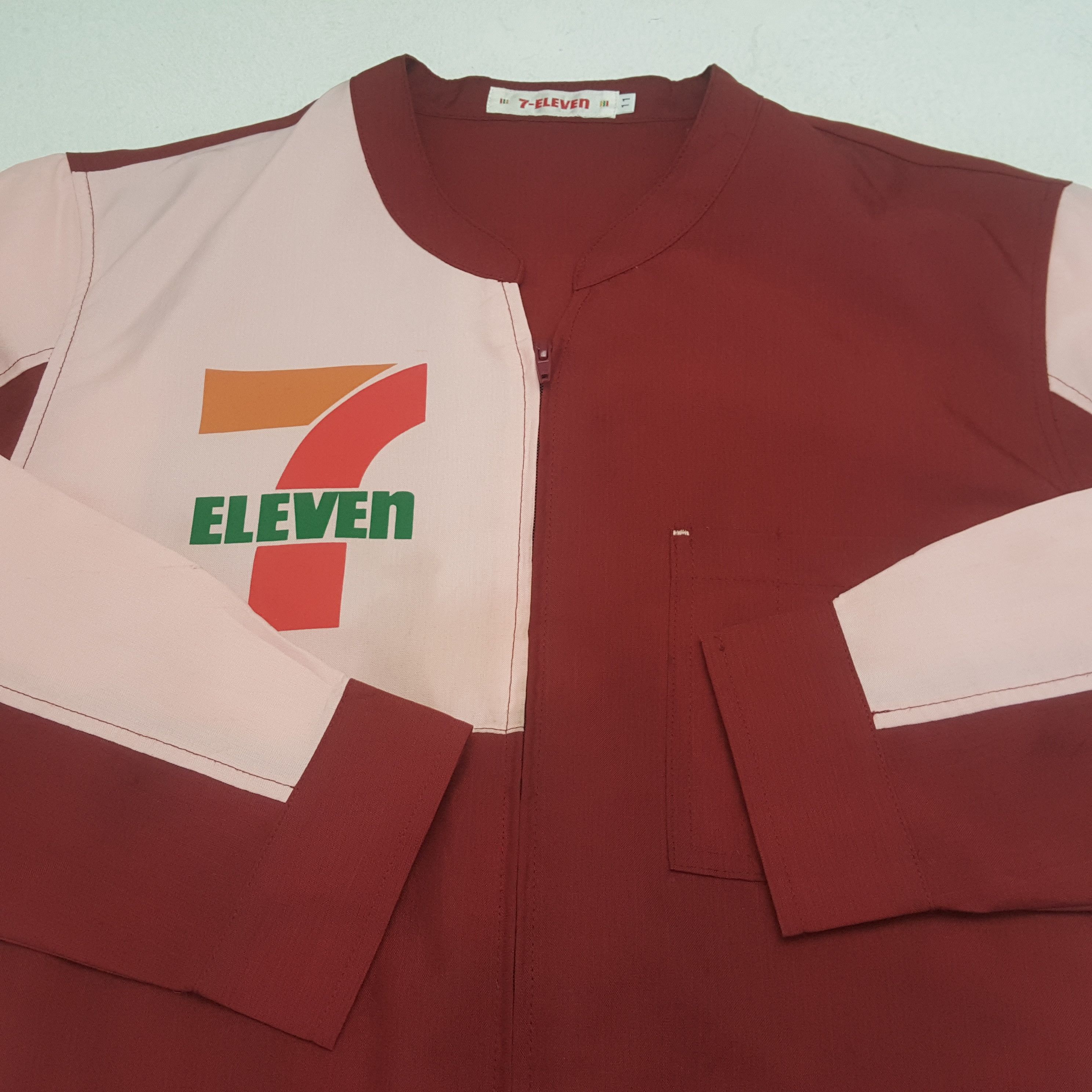 Japanese Brand × Vintage Vintage 7-ELEVEN Japan Workers Uniform Shirt Jacket C285N2 Size US M / EU 48-50 / 2 - 7 Thumbnail