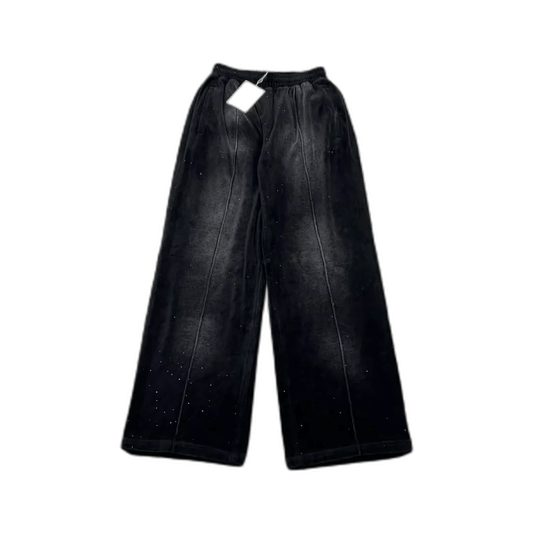 Alexander Wang Alexander Wang Velvet Track Pants with Rhinestones Size 23" - 1 Thumbnail
