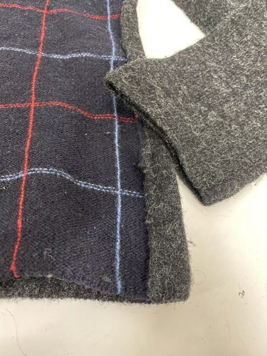Comme des Garcons × Comme des Garcons Homme Plaid Wool Knit Sweater Size US M / EU 48-50 / 2 - 4 Thumbnail