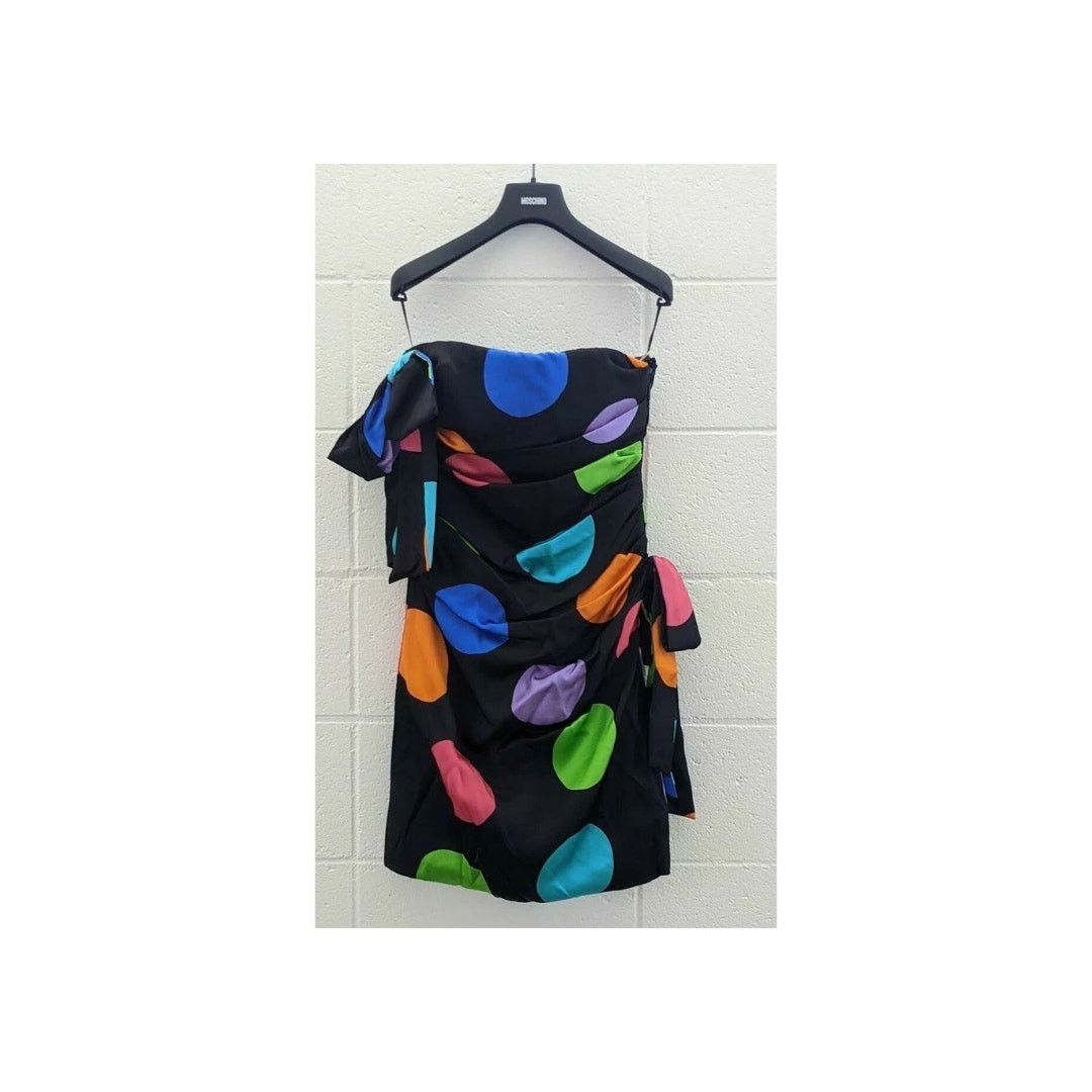 Moschino SS15 Moschino Couture Jeremy Scott Cocktail Dress Neon Size S / US 4 / IT 40 - 6 Thumbnail