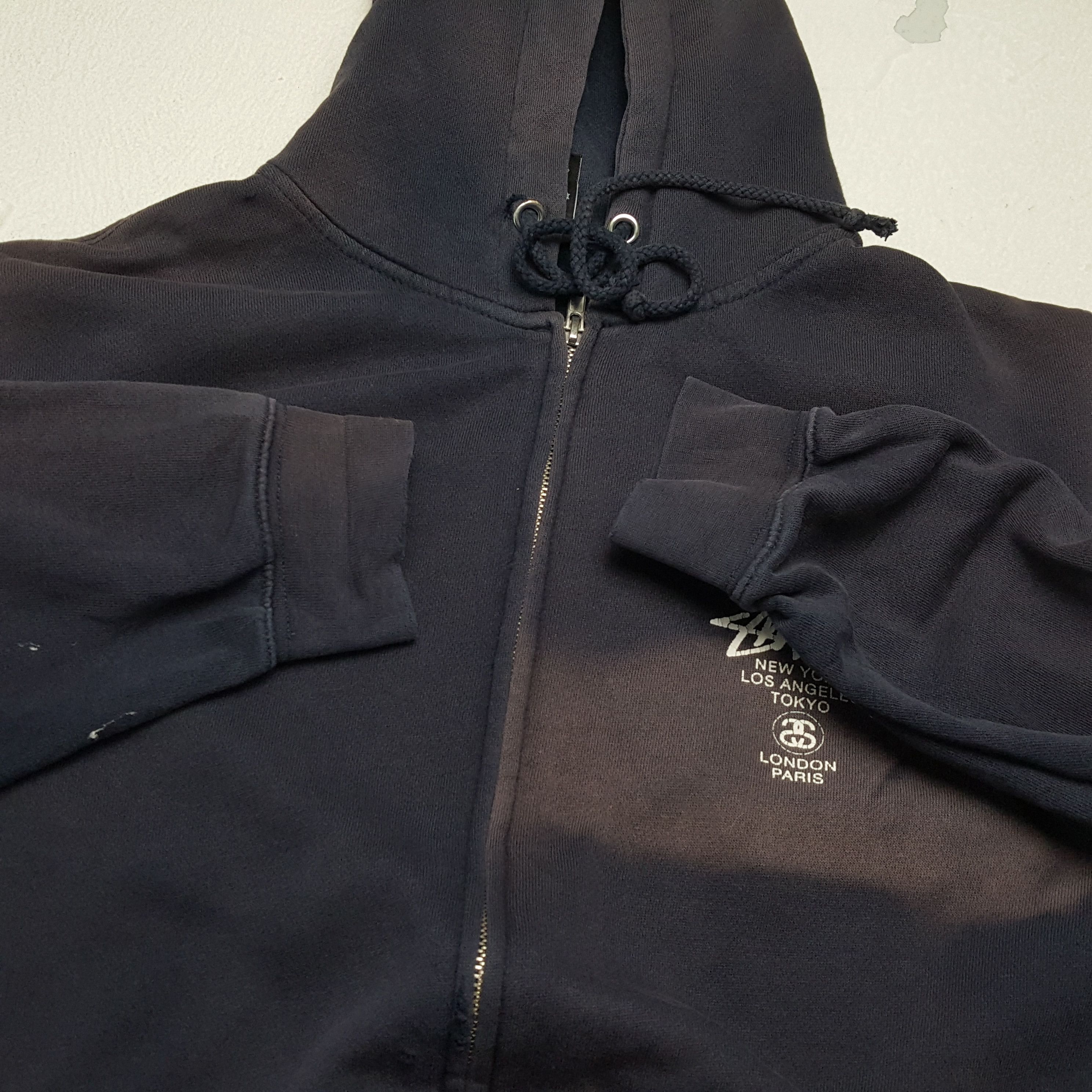 Stussy × Vintage Vintage STUSSY Streetwear Skateboard Distressed Hoodies Size US L / EU 52-54 / 3 - 10 Thumbnail