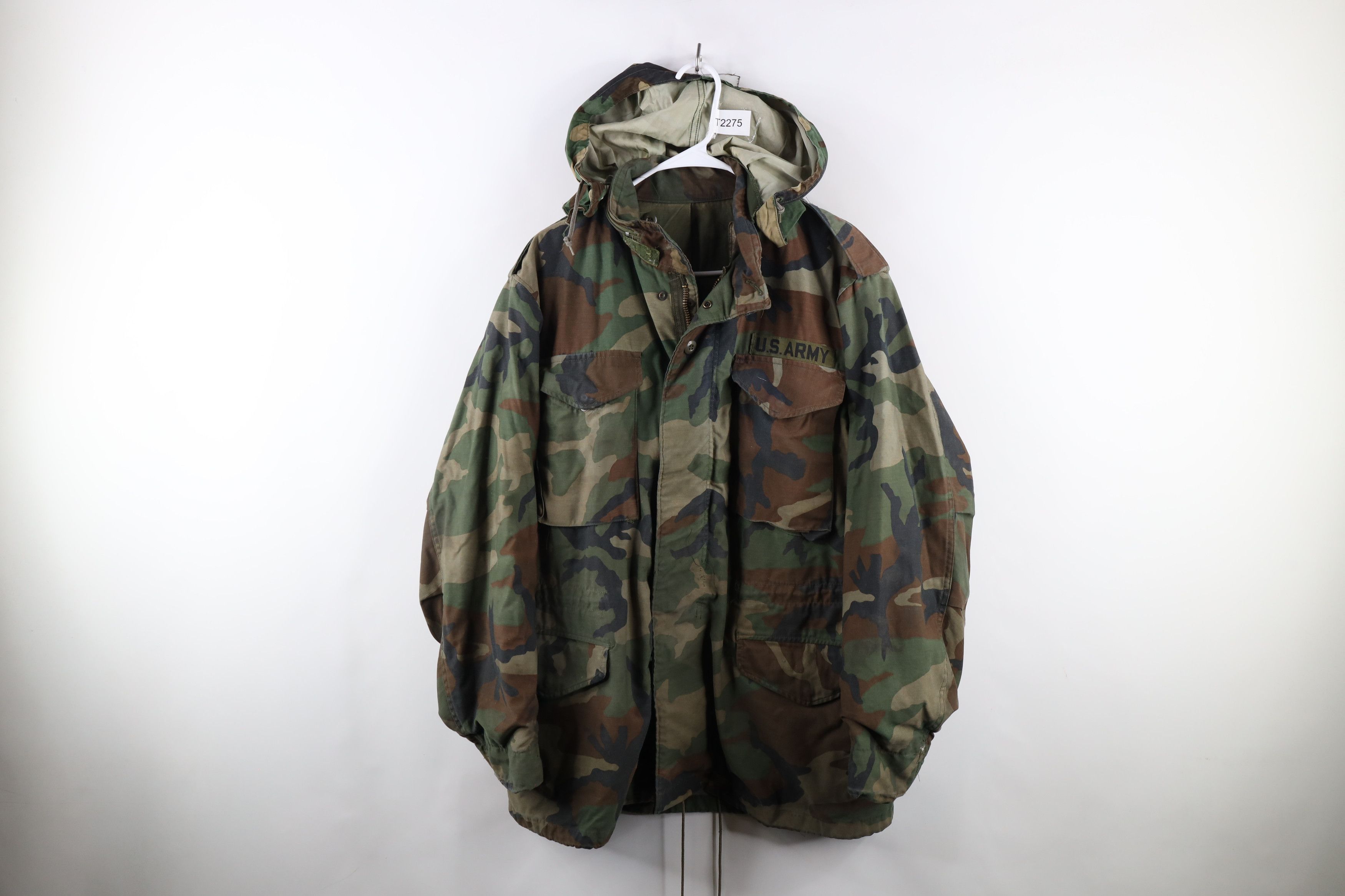 Vintage Vintage 90s Camouflage Cold Weather Field Jacket USA Size US M / EU 48-50 / 2 - 1 Thumbnail