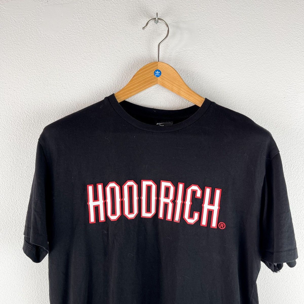 Hoodrich × Vintage HOODRICH Black Short Sleeve T Shirt S Size US S / EU 44-46 / 1 - 3 Thumbnail