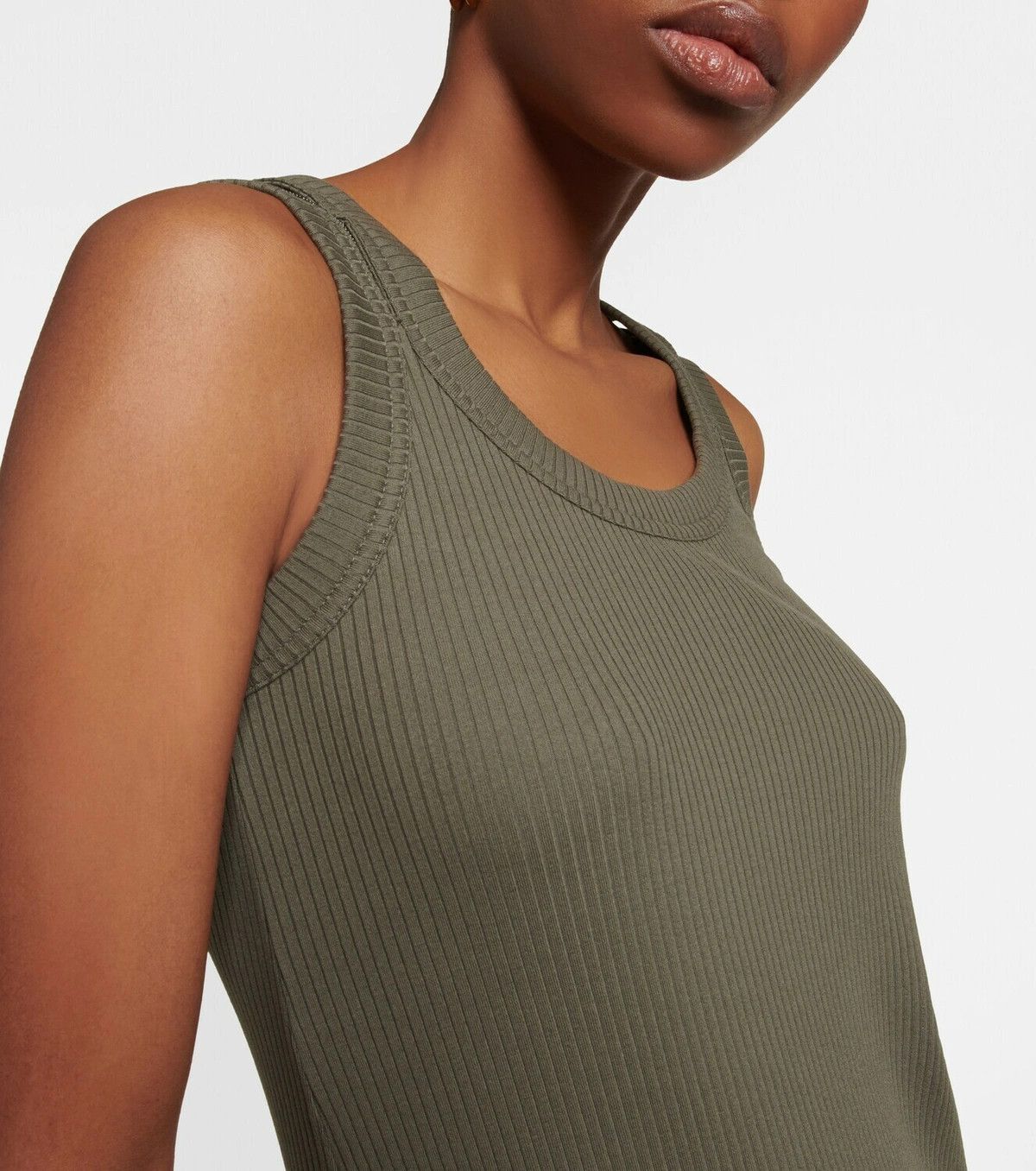 Brunello Cucinelli o1y0725 Midi Dress in Military Green Size L / US 10 / IT 46 - 2 Thumbnail