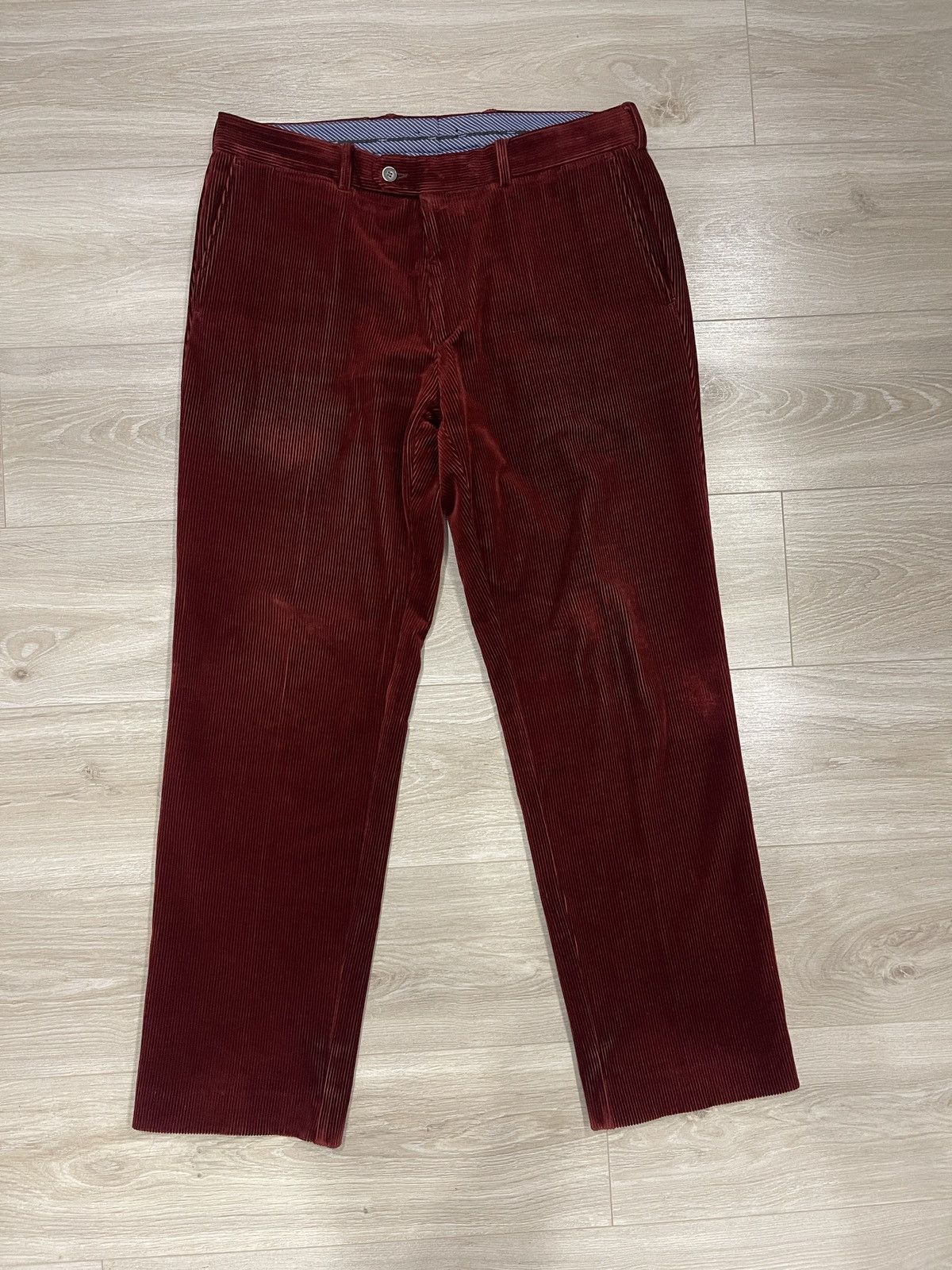 Bugatti Bugatti Corduroy Pants burgundy mens Size US 36 / EU 52 - 1 Thumbnail