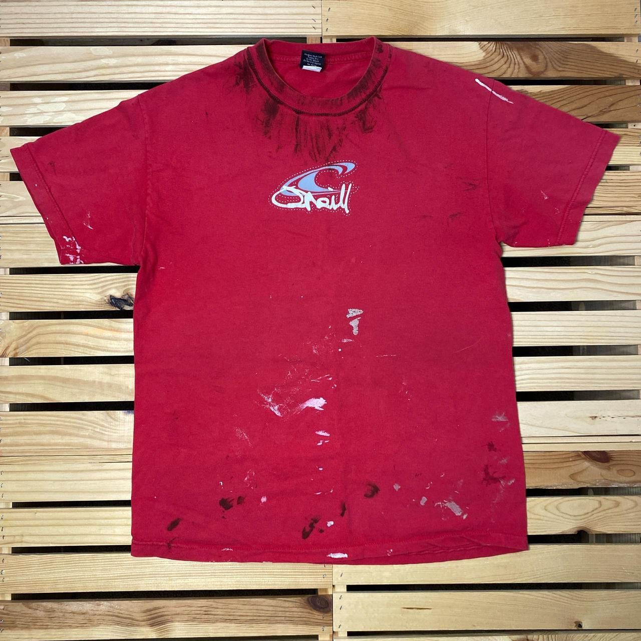 O'Neill Vintage O'Neill Red Thrashed Surf Tee Size Large Size US L / EU 52-54 / 3 - 1 Thumbnail