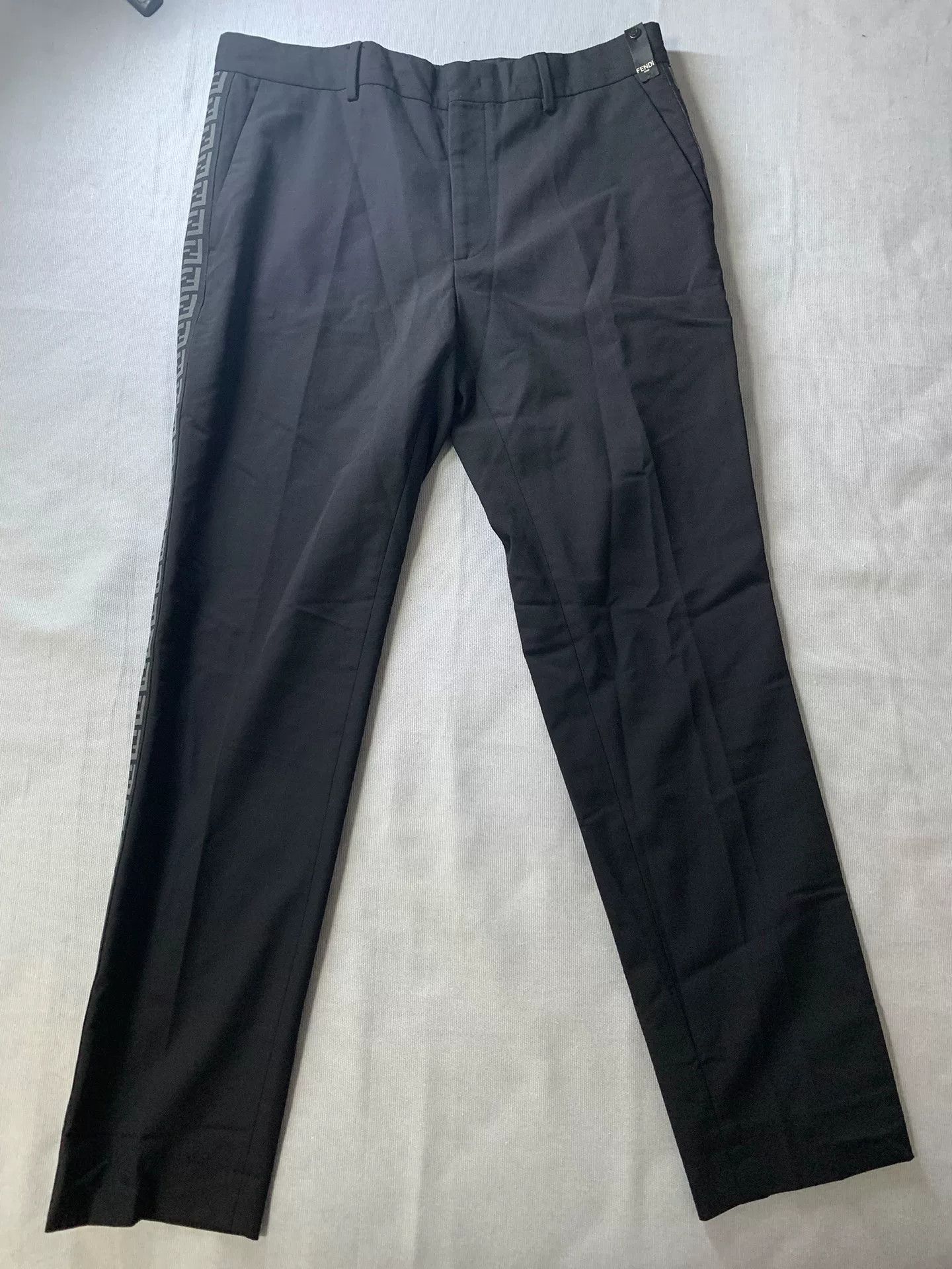 Fendi Fendi Wool Logo Chino Pants Size US 30 / EU 46 - 1 Thumbnail