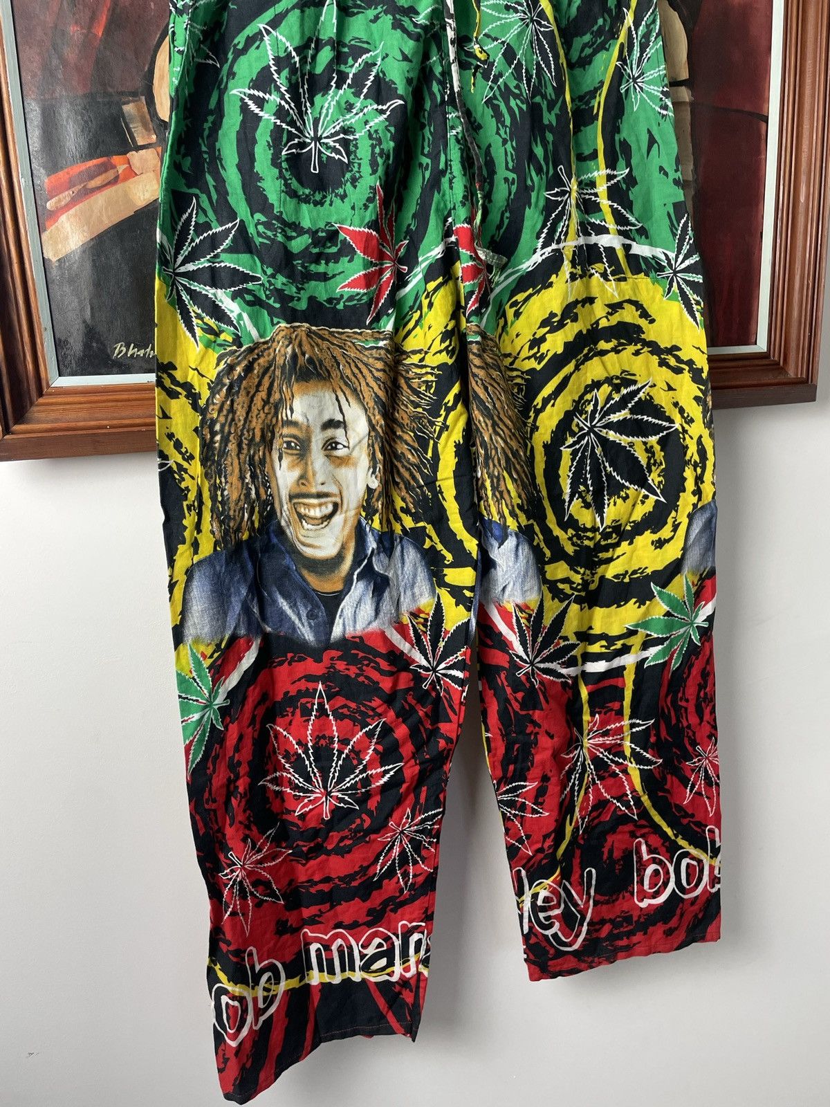 Bob Marley Vintage Bob Marley Light Pant Jamaica Rasta Style Ganja Skun Size US 32 / EU 48 - 3 Thumbnail