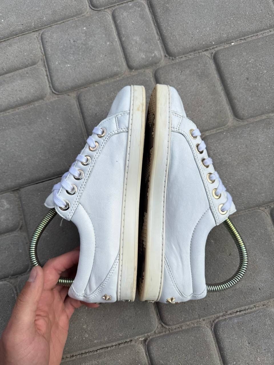Jimmy Choo Vintage Sneakers Jimmy Choo White Leather Size US 8 / IT 38 - 13 Thumbnail