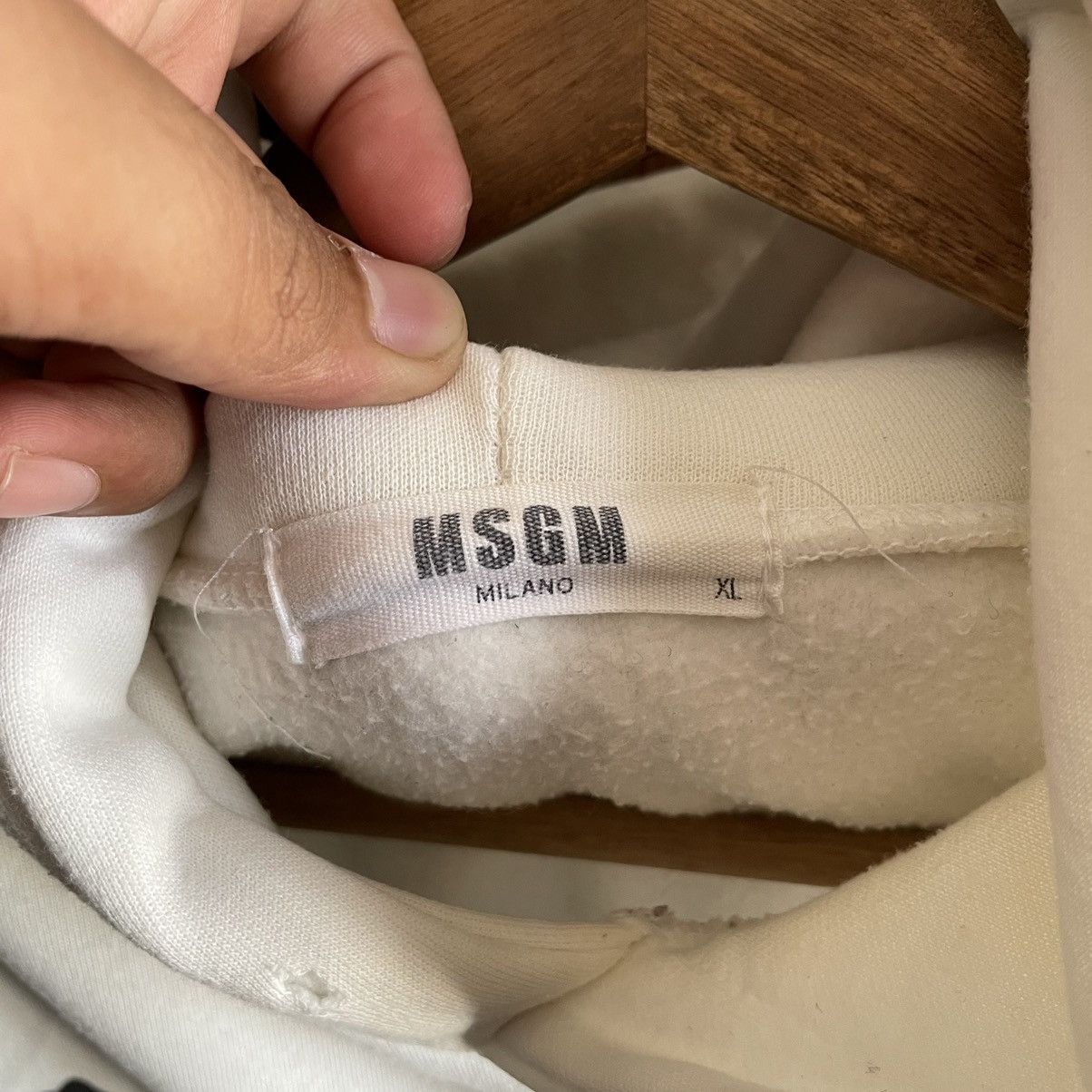 MSGM × Vintage Vintage MSGM Big Logo Hoodie Size US XL / EU 56 / 4 - 4 Thumbnail