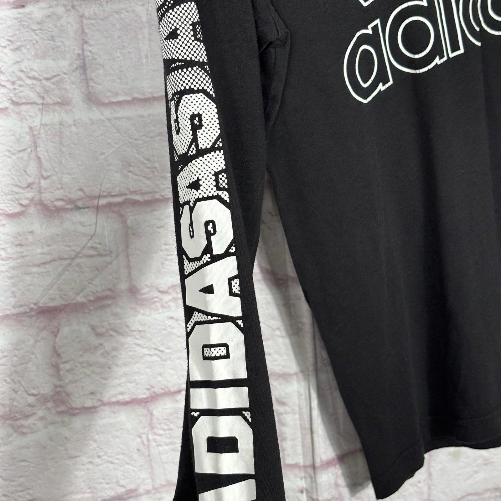 Adidas Adidas Long Sleeve Hoodie Shirt with Logo Boys Medium 10/12 Size US M / EU 48-50 / 2 - 3 Thumbnail